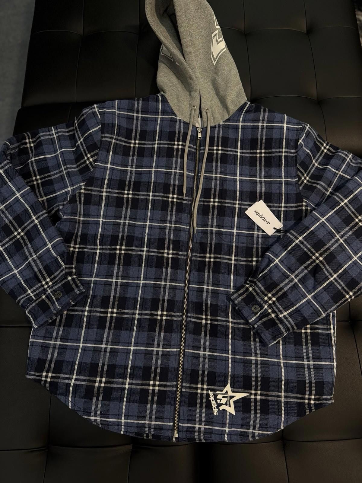 Sp5der Size Large- Sp5der Worldwide 5 Blue/Black Flannel Size US L / EU 52-54 / 3 - 5 Thumbnail