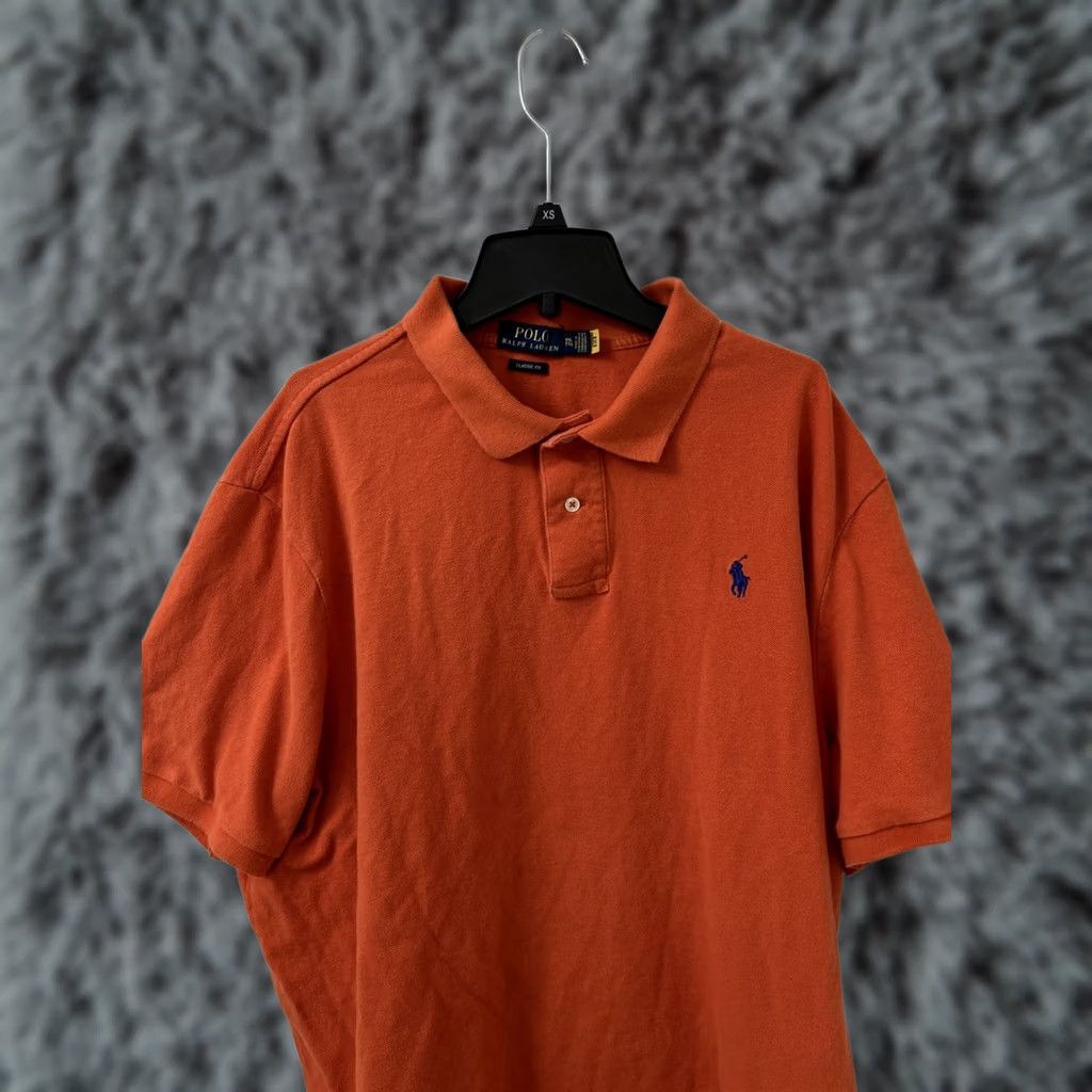 Polo Ralph Lauren Polo Ralph Lauren Shirt Mens 2XL Blue Classic Fit Short Sleeve Pony Logo Cotton Spandex Solid Size US XXL / EU 58 / 5 - 1 Thumbnail