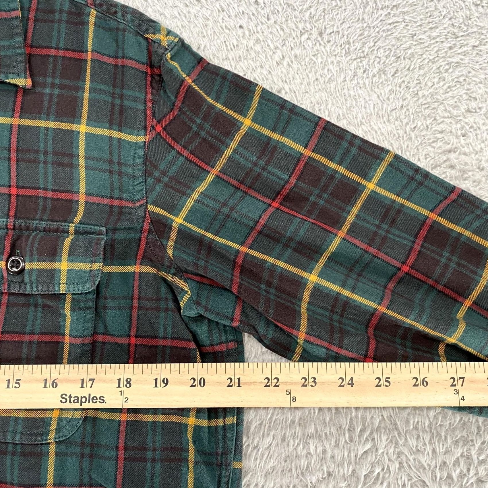 Filson Filson Scout Shirt Mens Small Plaid Green Cotton Button Up Workwear Outdoors Size US S / EU 44-46 / 1 - 5 Thumbnail