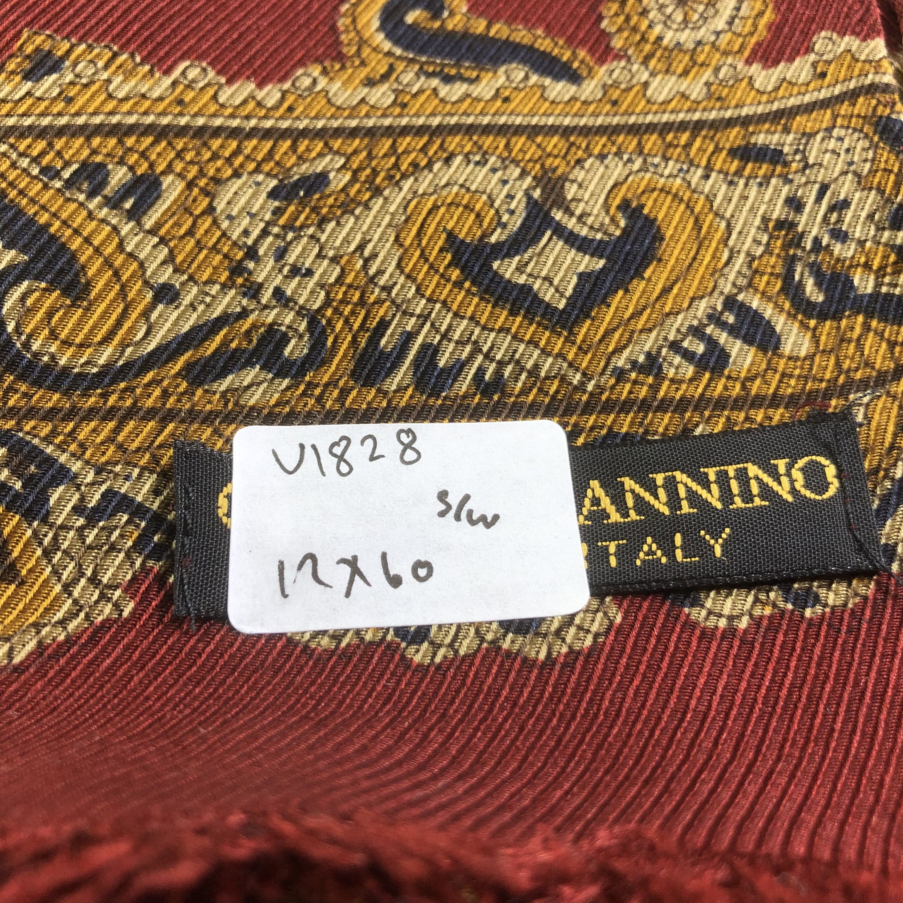 Vintage Cosimo Zannino Silk Wool Scarf Muffler Stole V1828 Size ONE SIZE - 10 Thumbnail