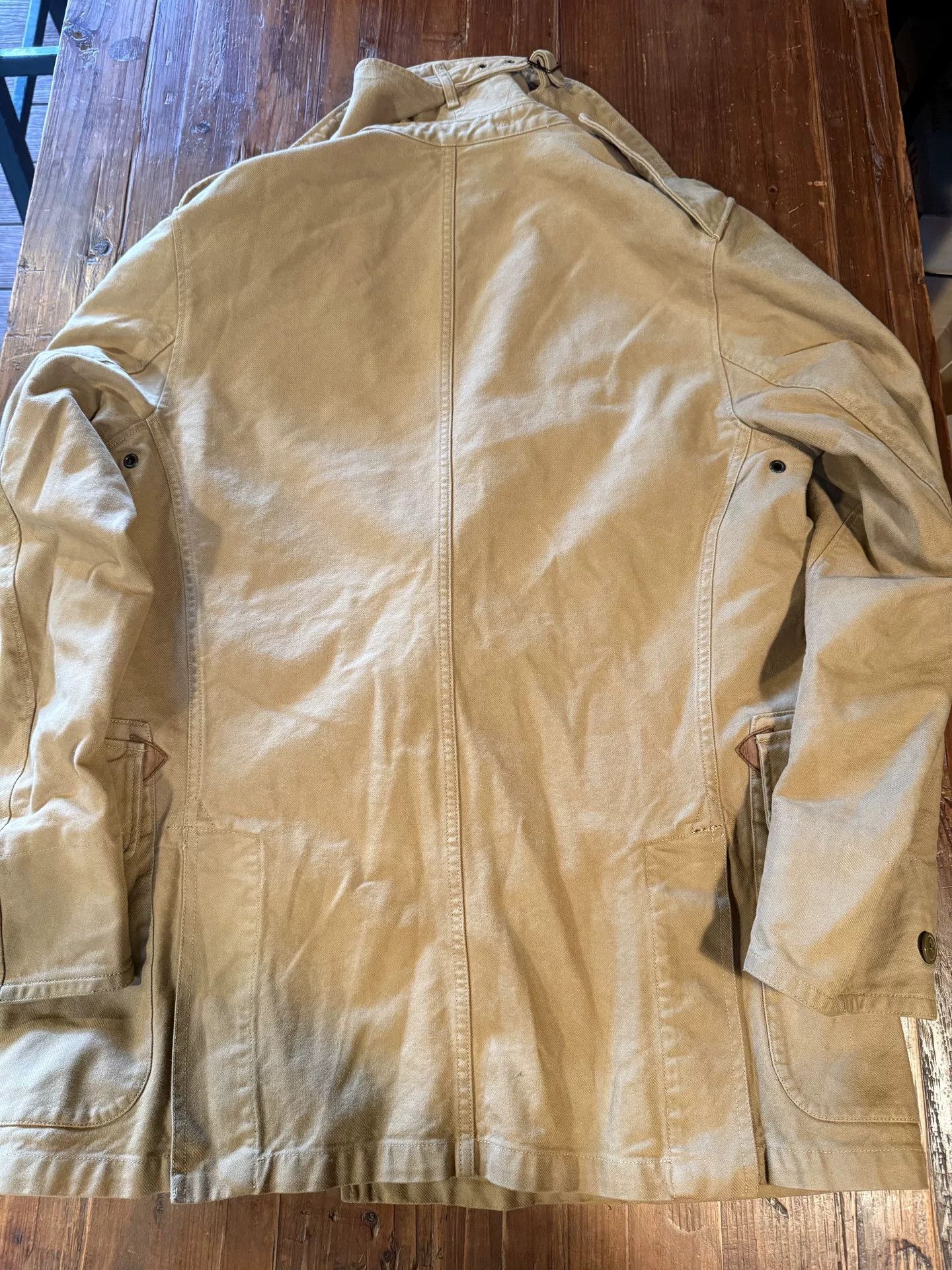 RRL Ralph Lauren RRL Ralph Lauren Khaki Cotton Jacket Size US M / EU 48-50 / 2 - 2 Thumbnail