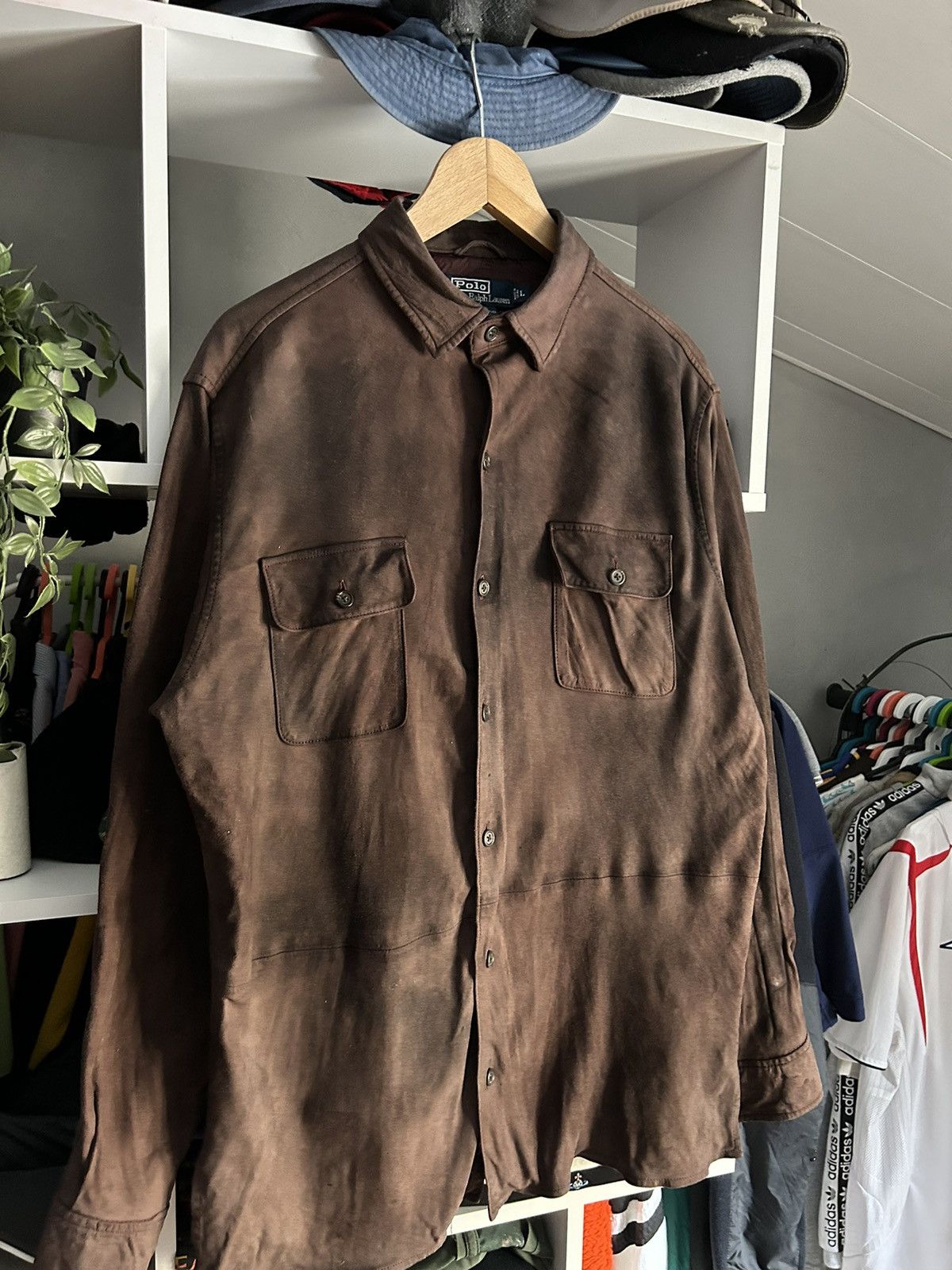 Leather × Polo Ralph Lauren × Vintage Vintage Polo Ralph Lauren leather shirt Size US L / EU 52-54 / 3 - 2 Thumbnail