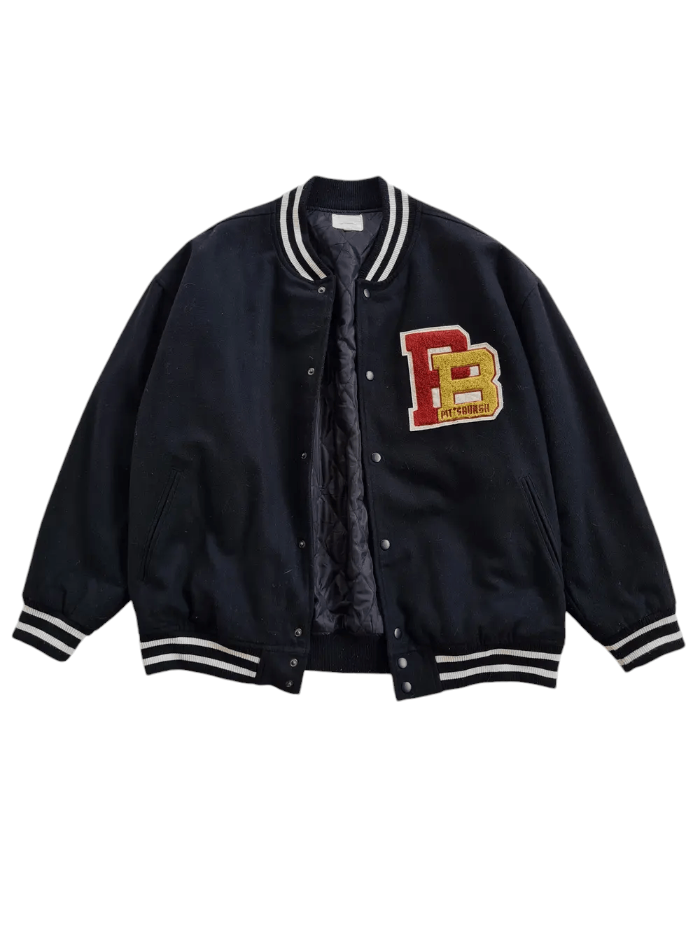 Vintage Vintage Varsity Wool Jacket Size US L / EU 52-54 / 3 - 1 Thumbnail