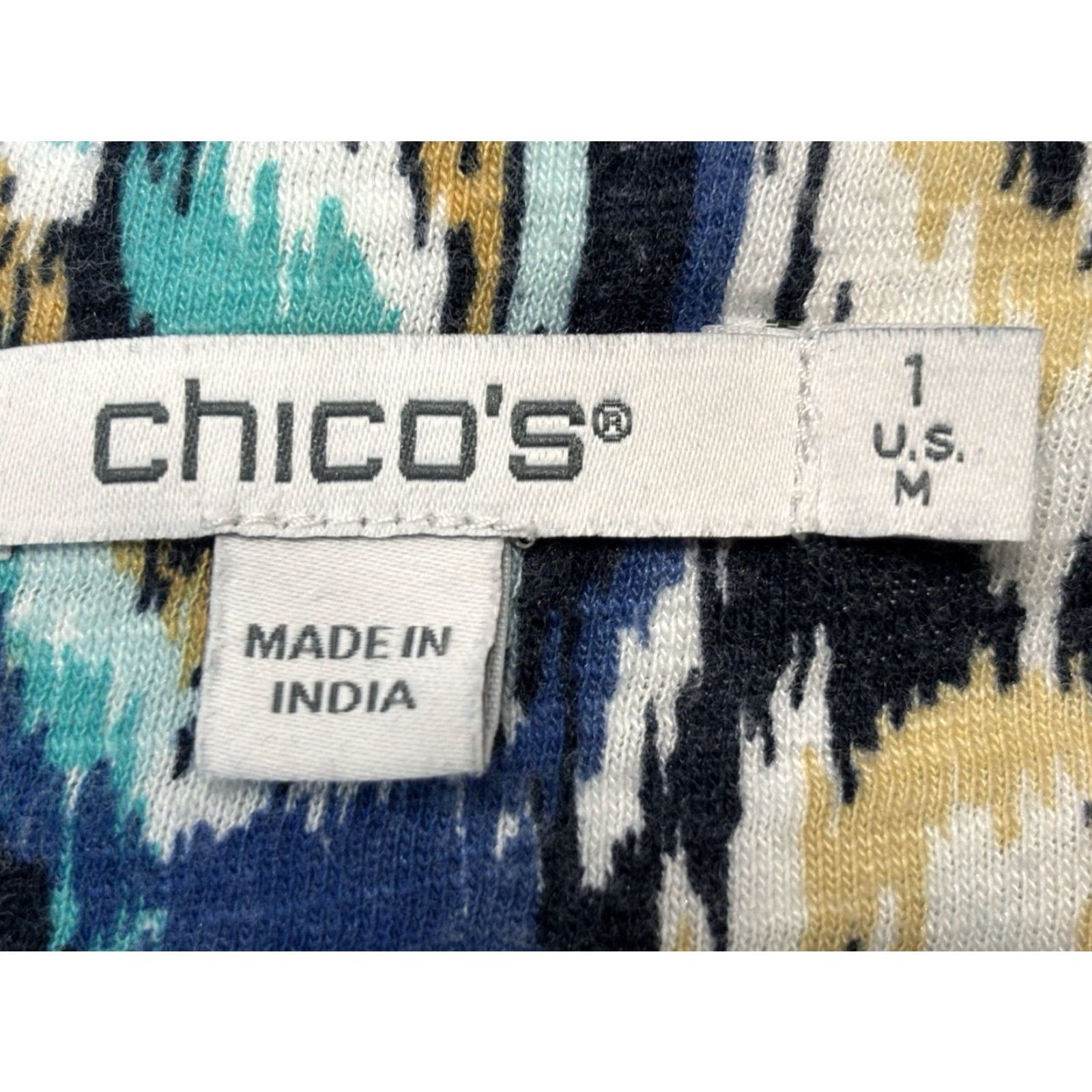 Vintage VINTAGE Chicos Tunic Shirt Womens Medium Blue Paisley V-Neck Casual Size M / US 6-8 / IT 42-44 - 7 Thumbnail