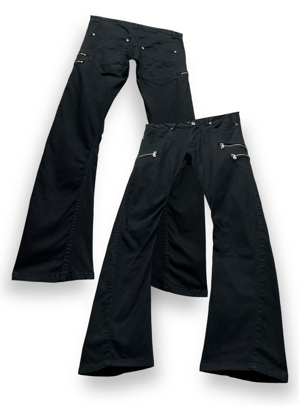 L.G.B Black Zip Pants