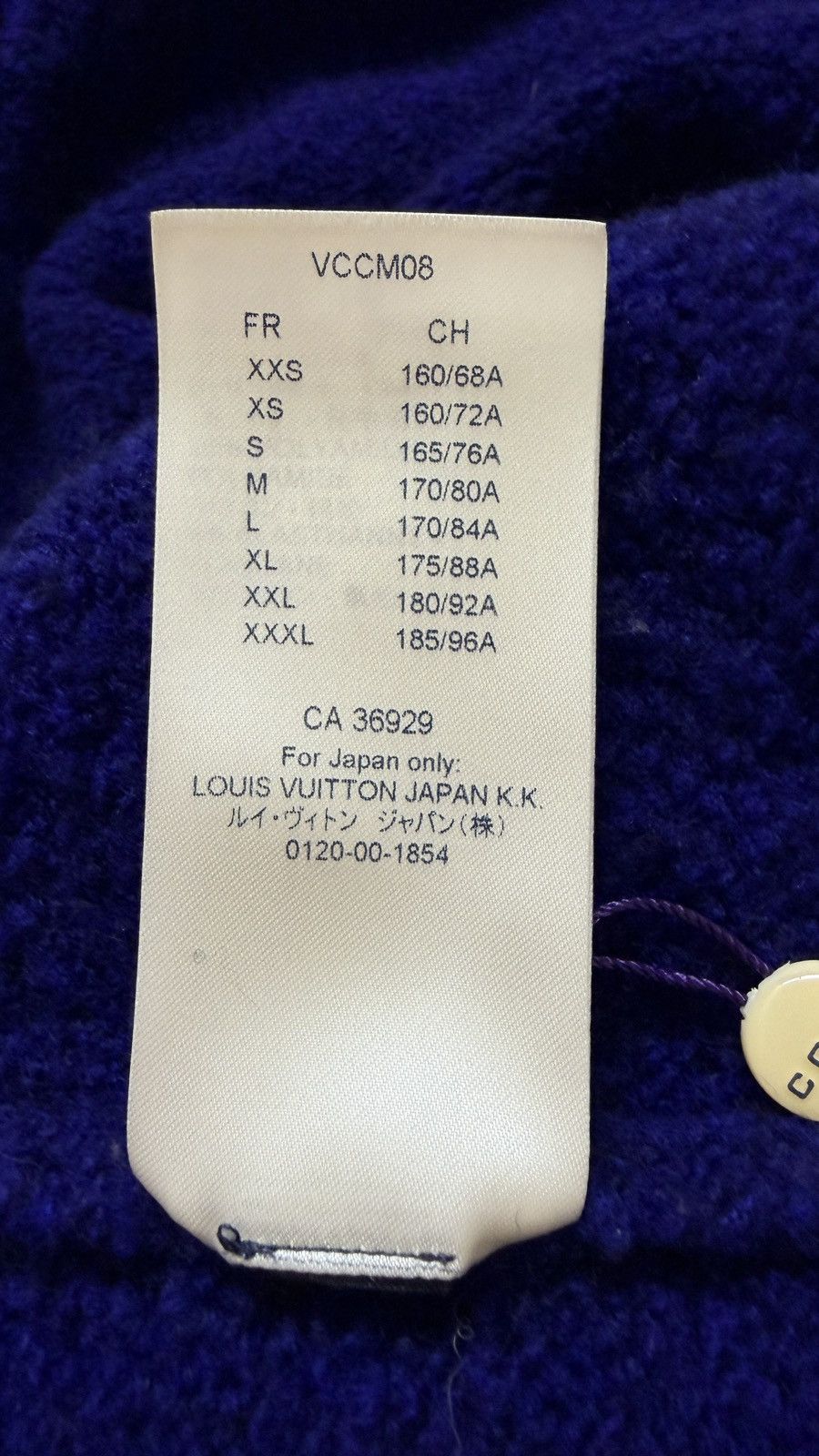 Louis Vuitton Louis Vuitton L Fleece blue Long Sleeves Knitted Sweatshirt Size US M / EU 48-50 / 2 - 8 Thumbnail