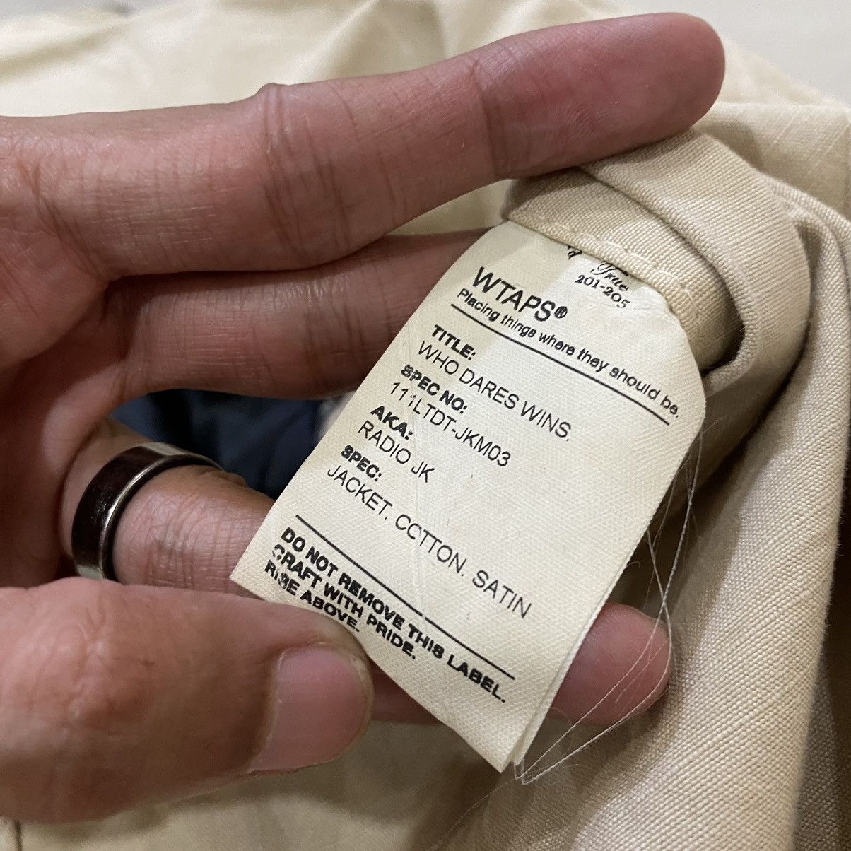 Wtaps 🔥VINTAGES WTAPS M-65 SPEC 201-205 FIELD SATIN JACKET ARMY Size US S / EU 44-46 / 1 - 16 Thumbnail