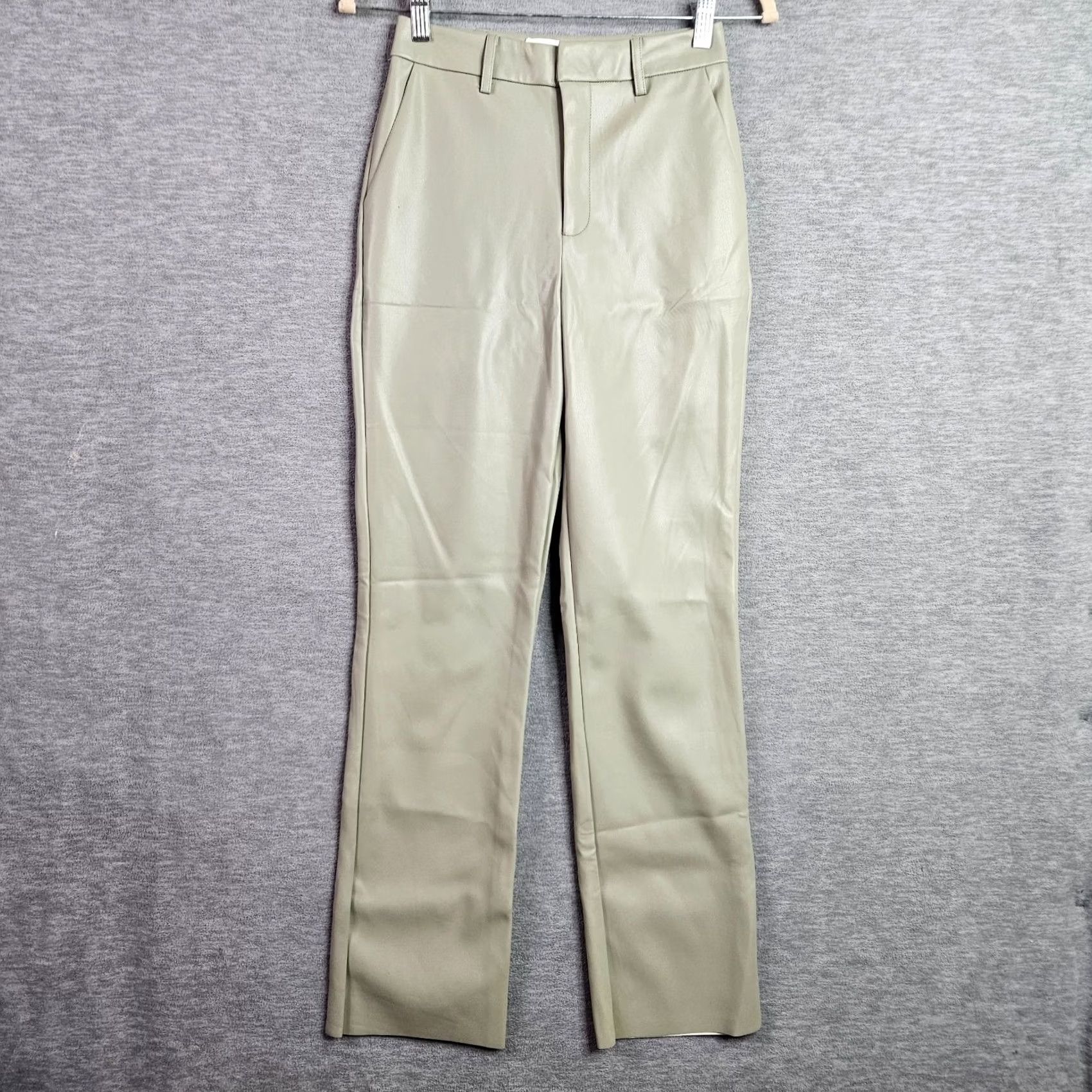Supreme Supre Women's Pants Straight Silver leather NEW Size 6 Casual Vintage? (Note: "Vintage" not applicable) Size 28" / US 6 / IT 42 - 2 Thumbnail