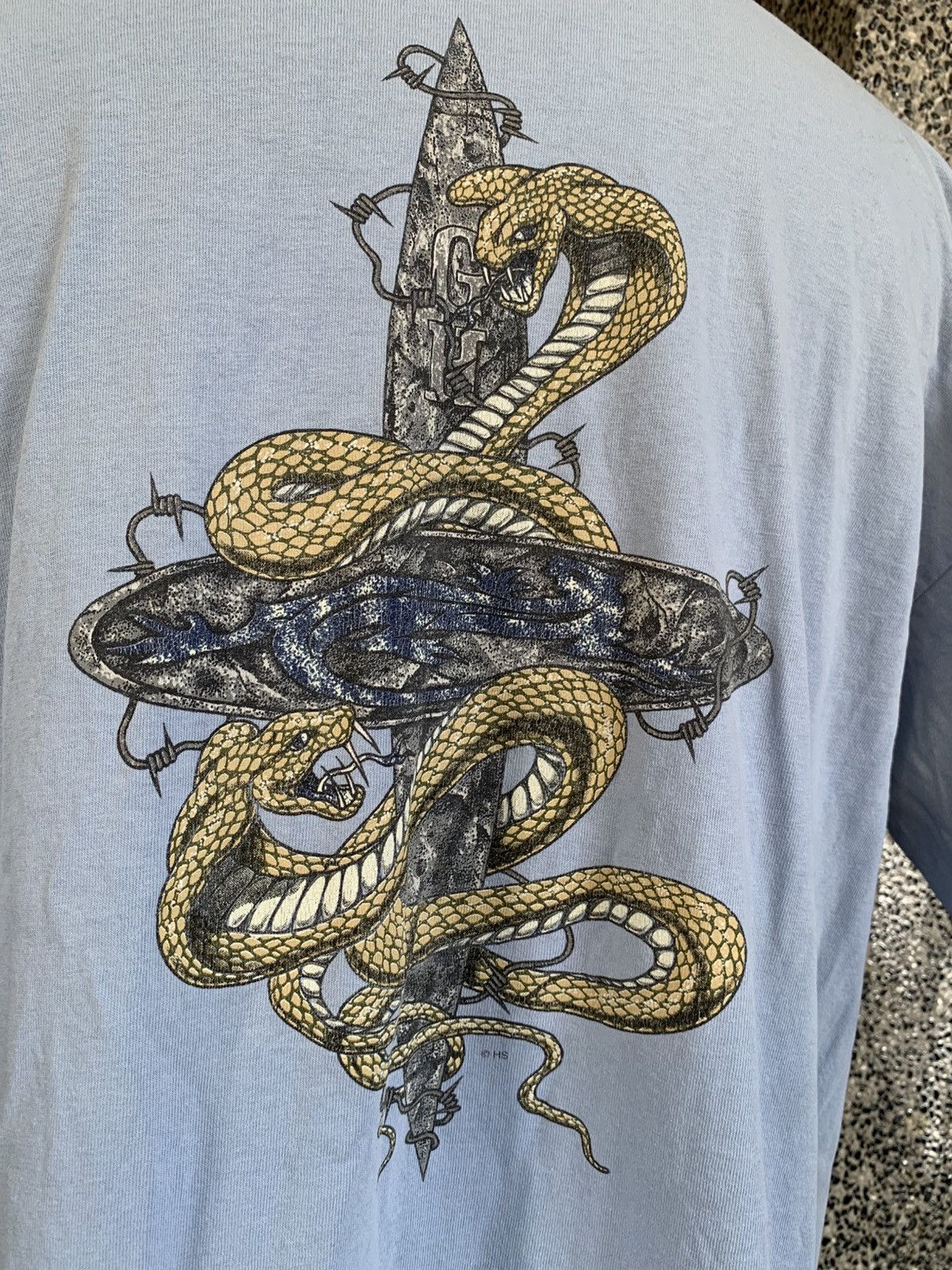 Vintage Vintage 90s Gecko Hawaii Surf / Surfing / Surfboards T shirt Size US XL / EU 56 / 4 - 3 Thumbnail