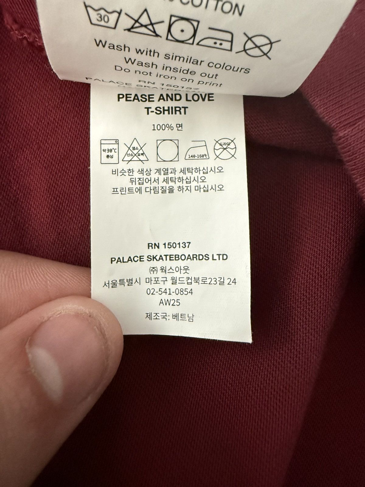 Palace Palace Pease and Love T-Shirt Size US M / EU 48-50 / 2 - 6 Thumbnail