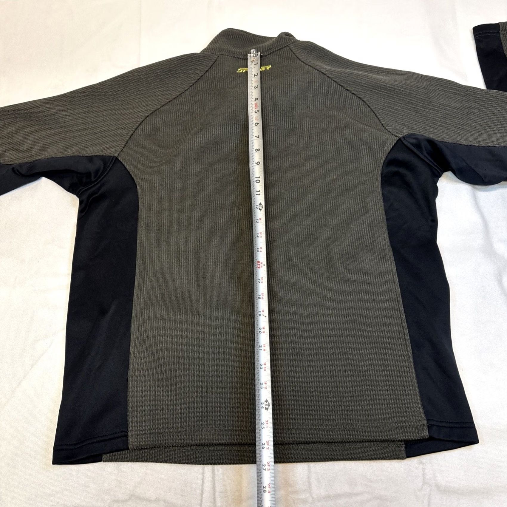 Spyder Spyder Core Quarter Zip Ribbed Fleece Lined Pullover Sweater Men Large Logo Green L Size US L / EU 52-54 / 3 - 6 Thumbnail
