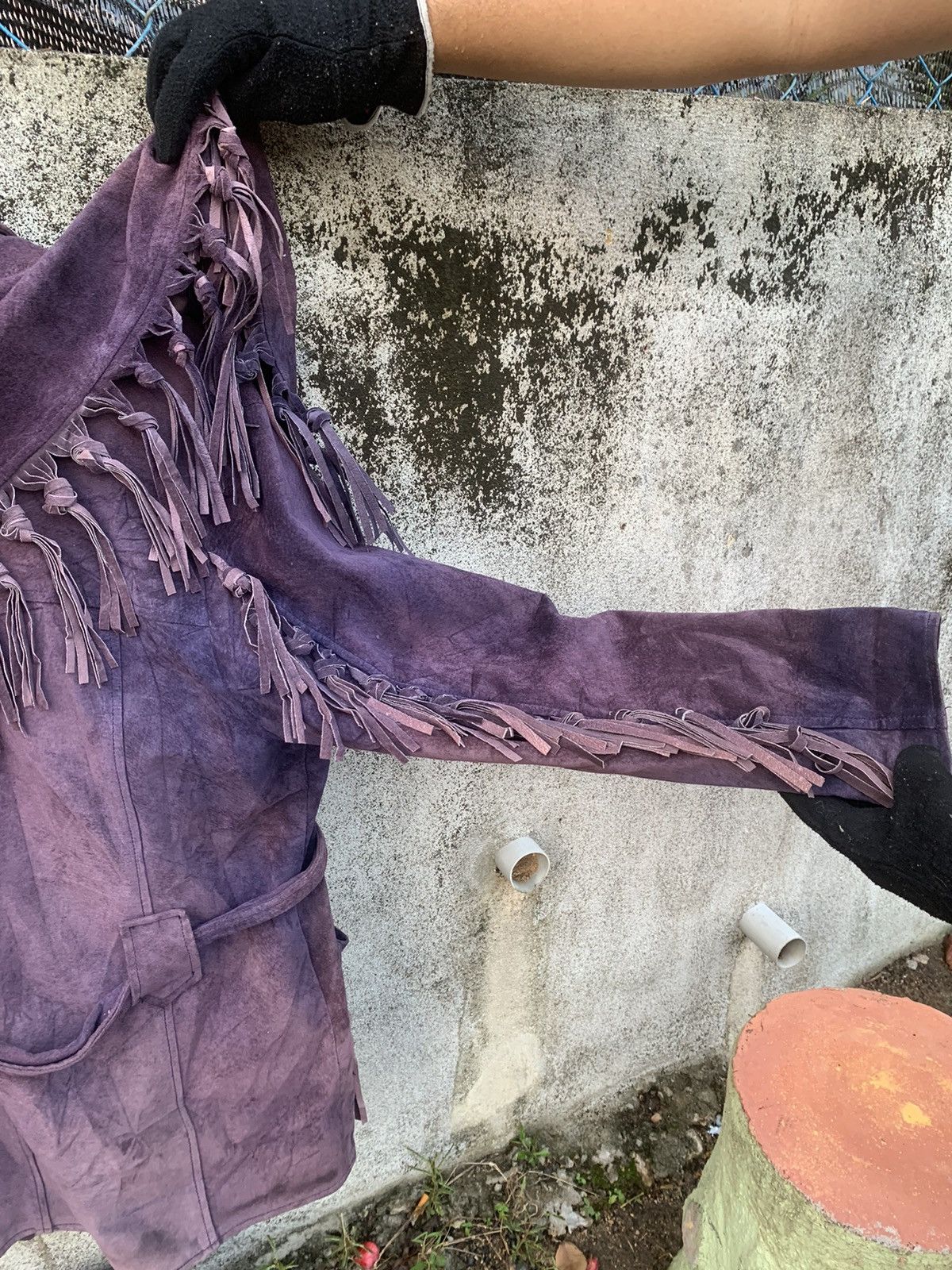 Vintage Vintage Suede Leather American Western Fringe Jacket Size S / US 4 / IT 40 - 15 Thumbnail