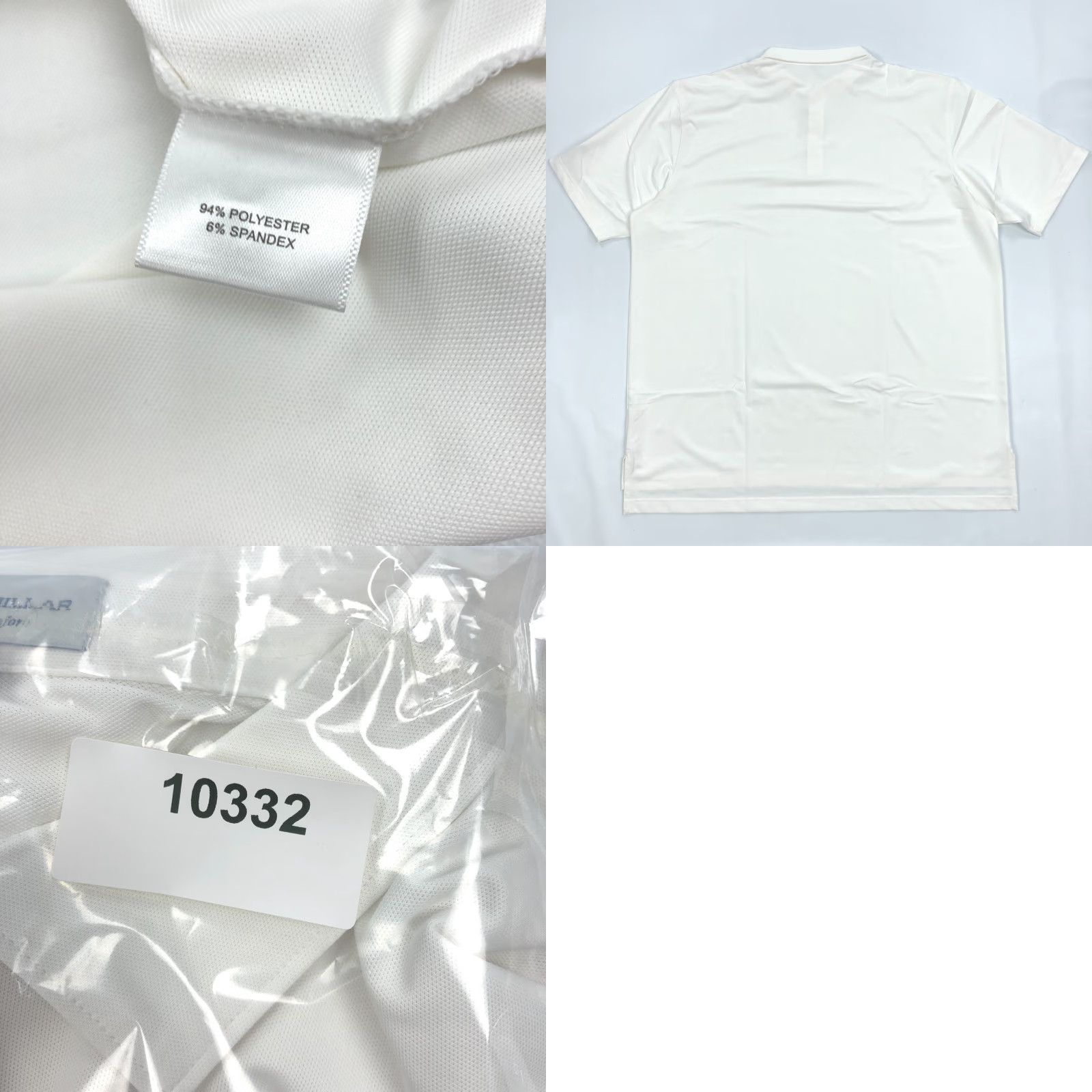 Peter Millar Peter Millar Polo Shirt Men 2XL White Summer Comfort Golf Sports Crown Sport Short Sleeve Polyester Spandex Size US XXL / EU 58 / 5 - 8 Thumbnail