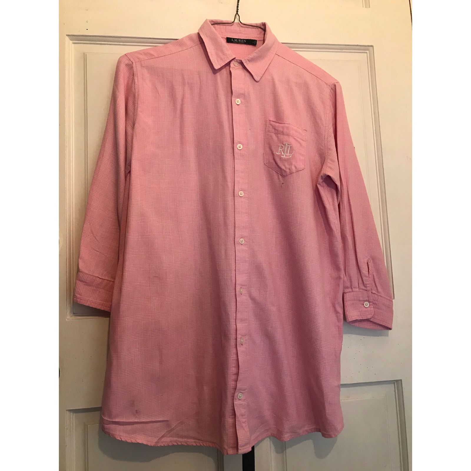 Ralph Lauren RALPH LAUREN POLO Shirt Men's L Pink L.S. Size US L / EU 52-54 / 3 - 1 Thumbnail