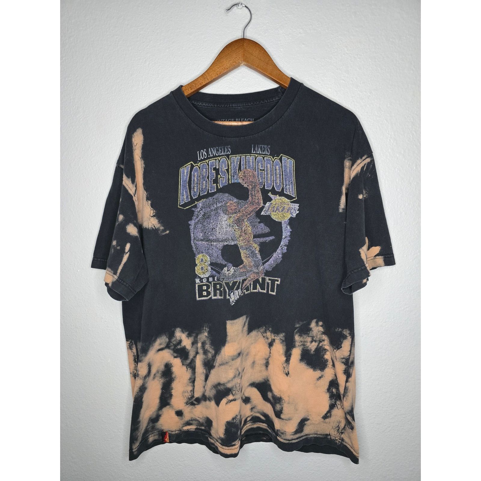 Kobe Bryant Kobe's Kingdom Faded Tie Dye XL LA Lakers Tee