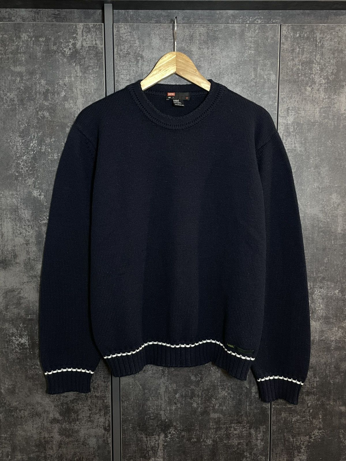 Diesel Vintage Diesel Logo Knit Sweater Jumper Crewneck ysl ralph Size US L / EU 52-54 / 3 - 1 Thumbnail