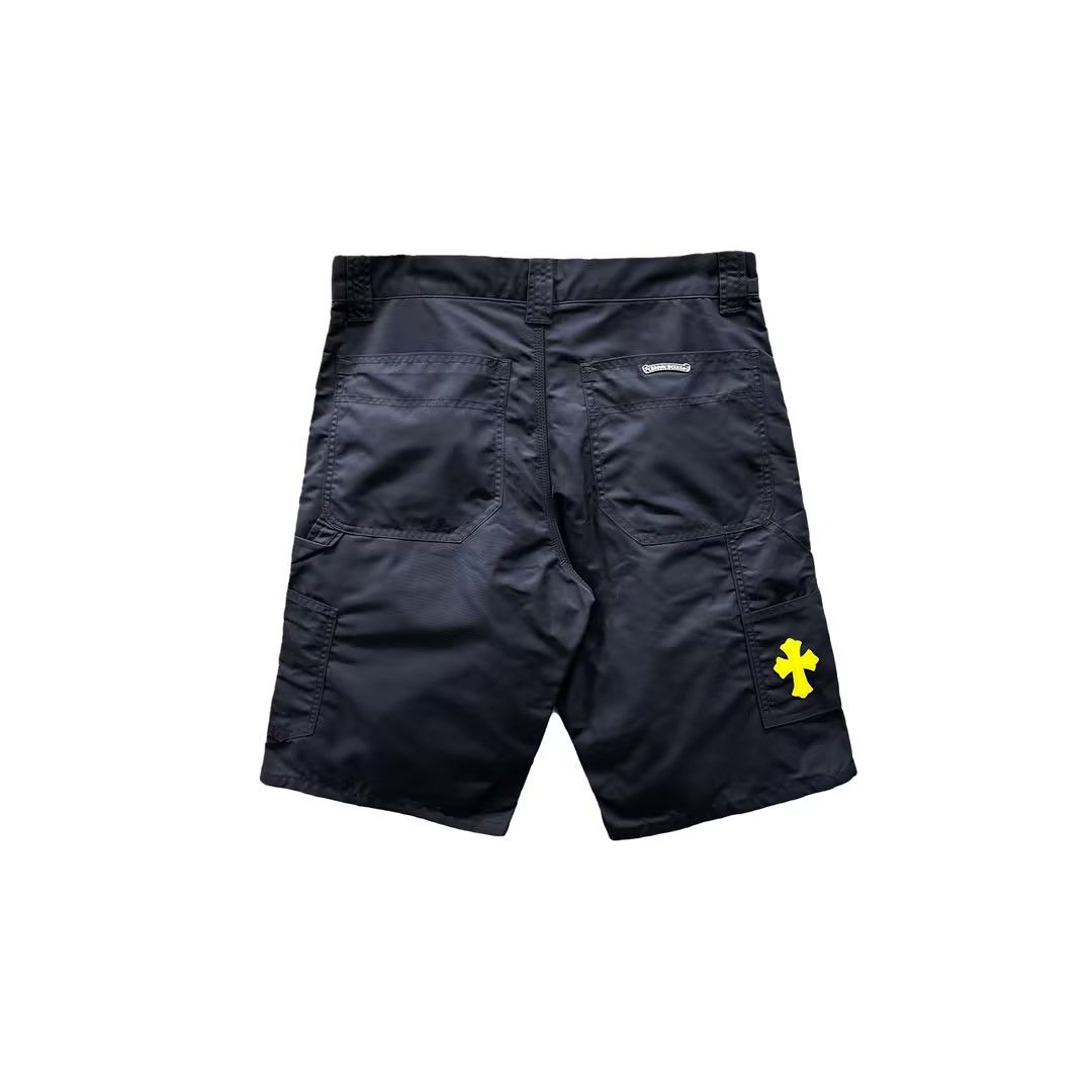 Chrome Hearts Chrome Hearts Navy Leather Double Knee Carpenter Shorts Size US 32 / EU 48 - 2 Thumbnail