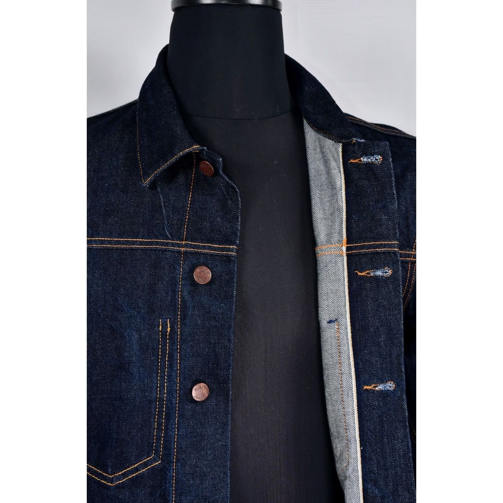 Nudie Jeans Nudie Jeans Ronny Dry Vegan Selvedge Denim Jacket Blue M Jeans Jacket Size US 31 - 4 Thumbnail