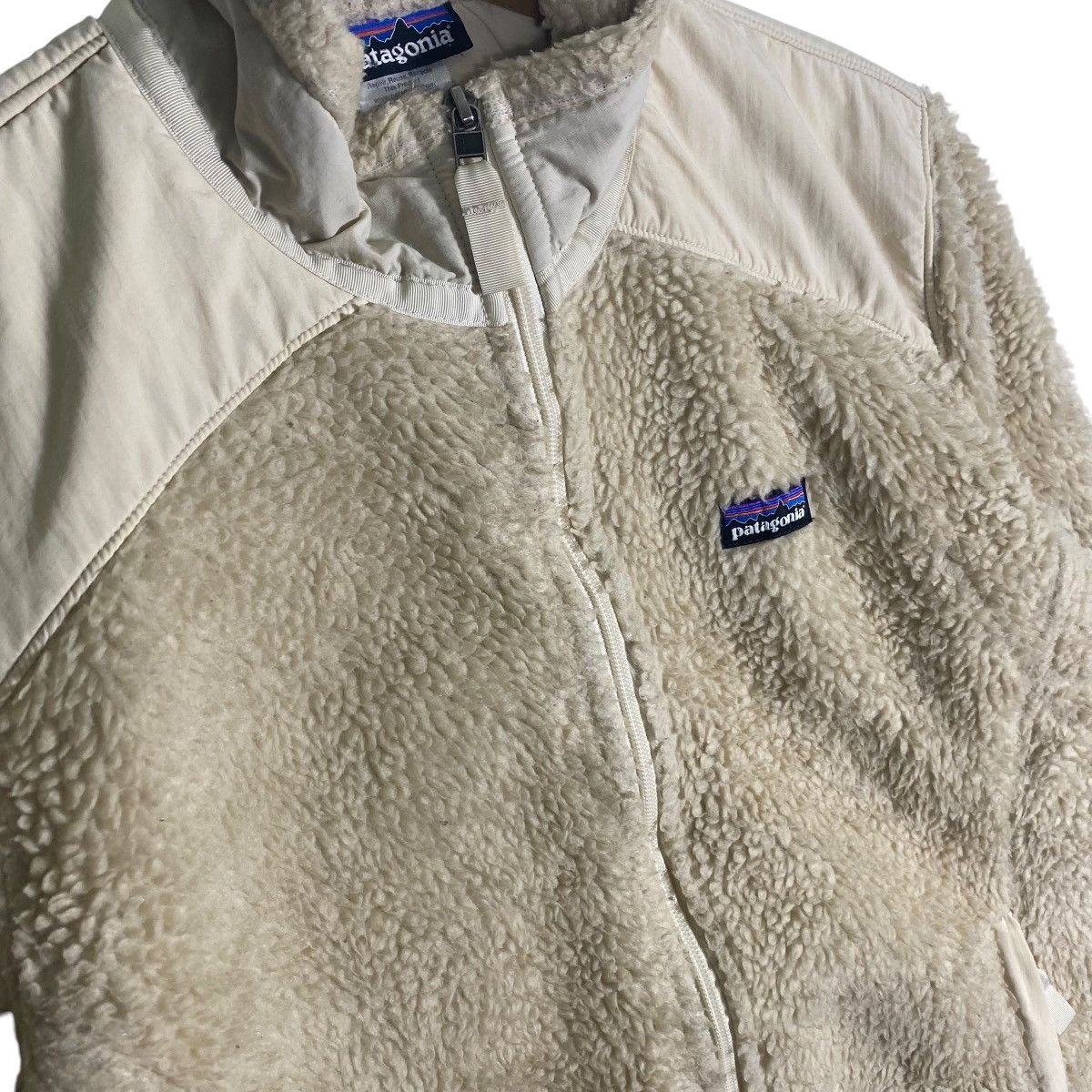 Patagonia Vintage Patagonia Retro-X Jacket Full Zip Natural Beige Size L / US 10 / IT 46 - 5 Thumbnail
