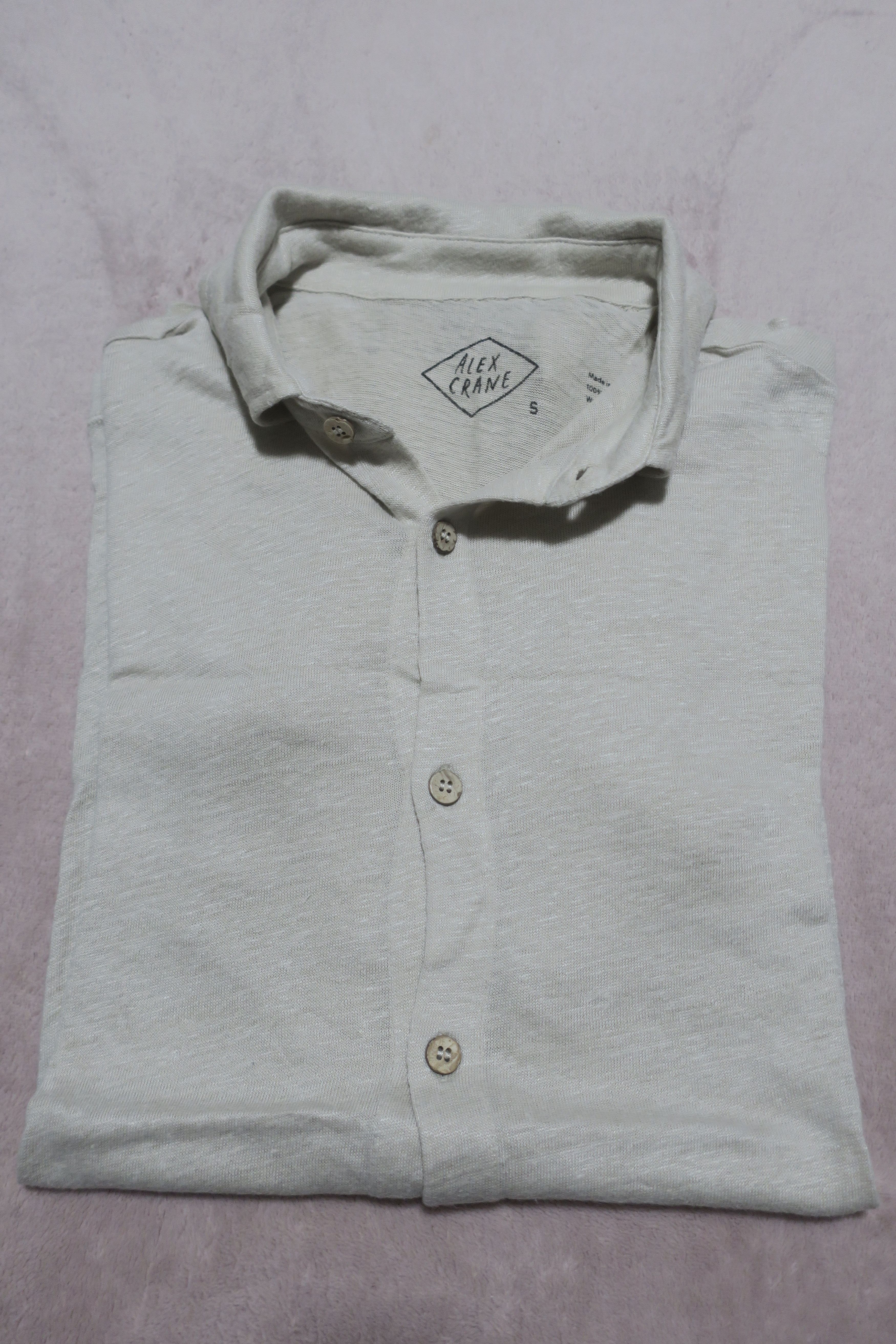 Alex Crane Men's Linen Button Shirt Size US S / EU 44-46 / 1 - 1 Thumbnail