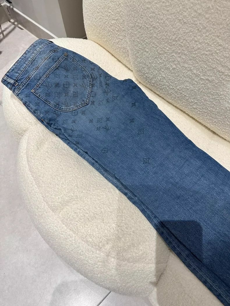 Louis Vuitton Louis Vuitton Blue full-print jeans 2505-Nextarrow Size US 32 / EU 48 - 5 Thumbnail