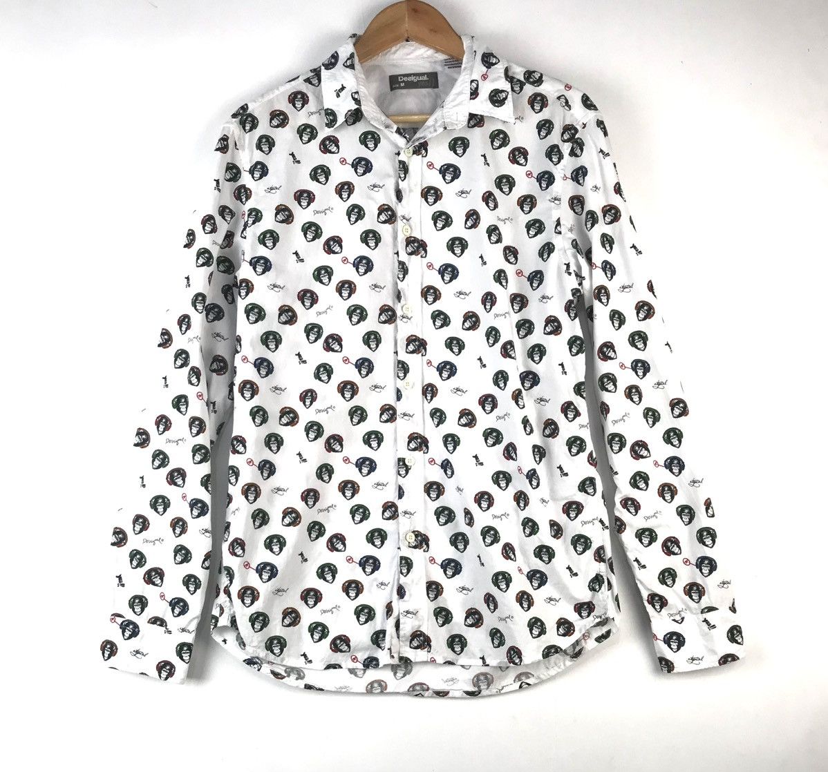 Desigual Desigual designer premium button shirt monkeys monogram M Size US M / EU 48-50 / 2 - 1 Thumbnail