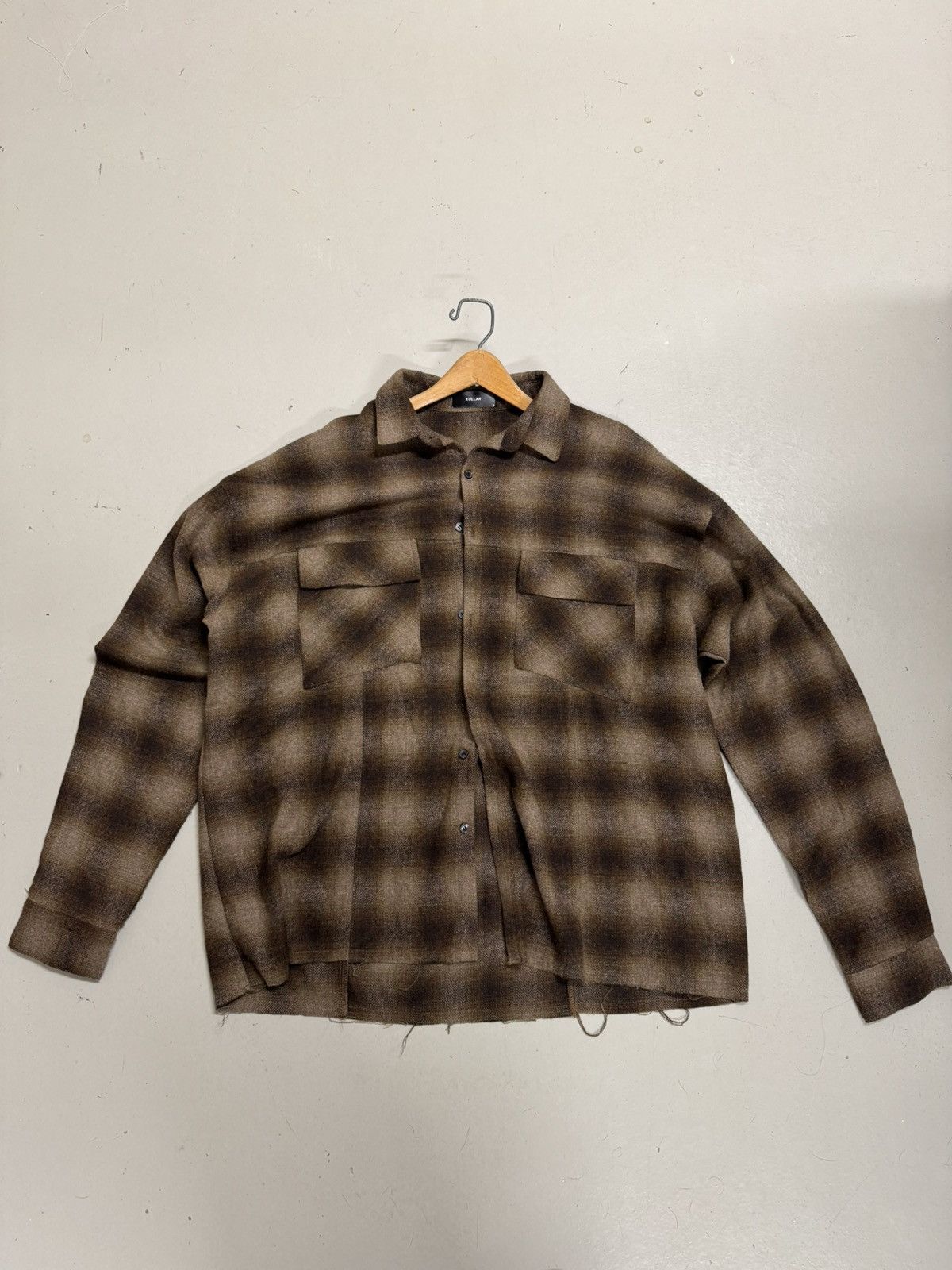 Designer × Kollar Clothing Kollar clothing brown flannel Size US XL / EU 56 / 4 - 2 Thumbnail