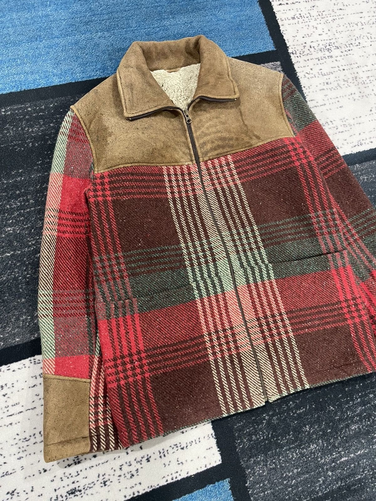 Beams Plus × Vintage Vintage Beams Y.Akamine Plaid Wool Jacket Size US L / EU 52-54 / 3 - 4 Thumbnail