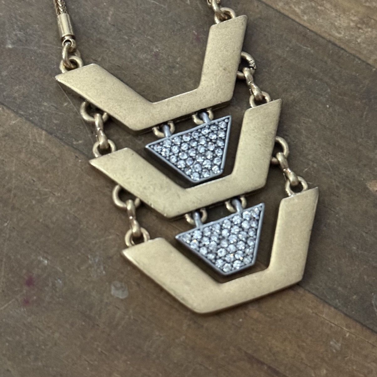 J.Crew J.Crew gold tone pace geometric drop pendant necklace Size ONE SIZE - 3 Thumbnail