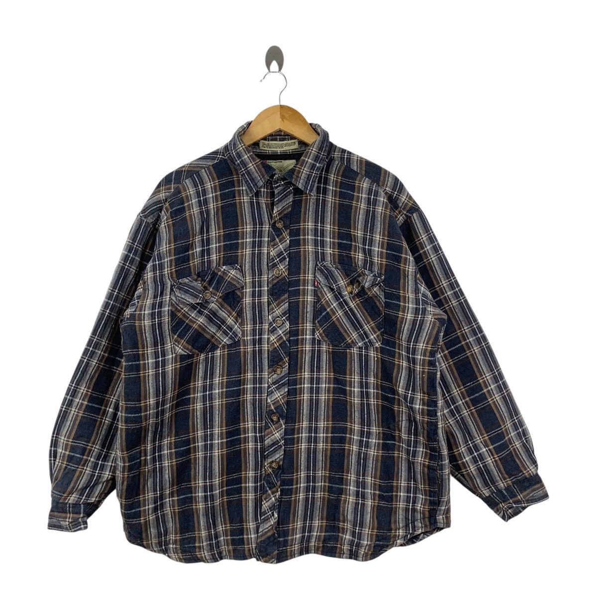 Levi's Vintage LEVIS STRAUSS USA Insulated Plaids Tartan Flannel Size US L / EU 52-54 / 3 - 3 Thumbnail