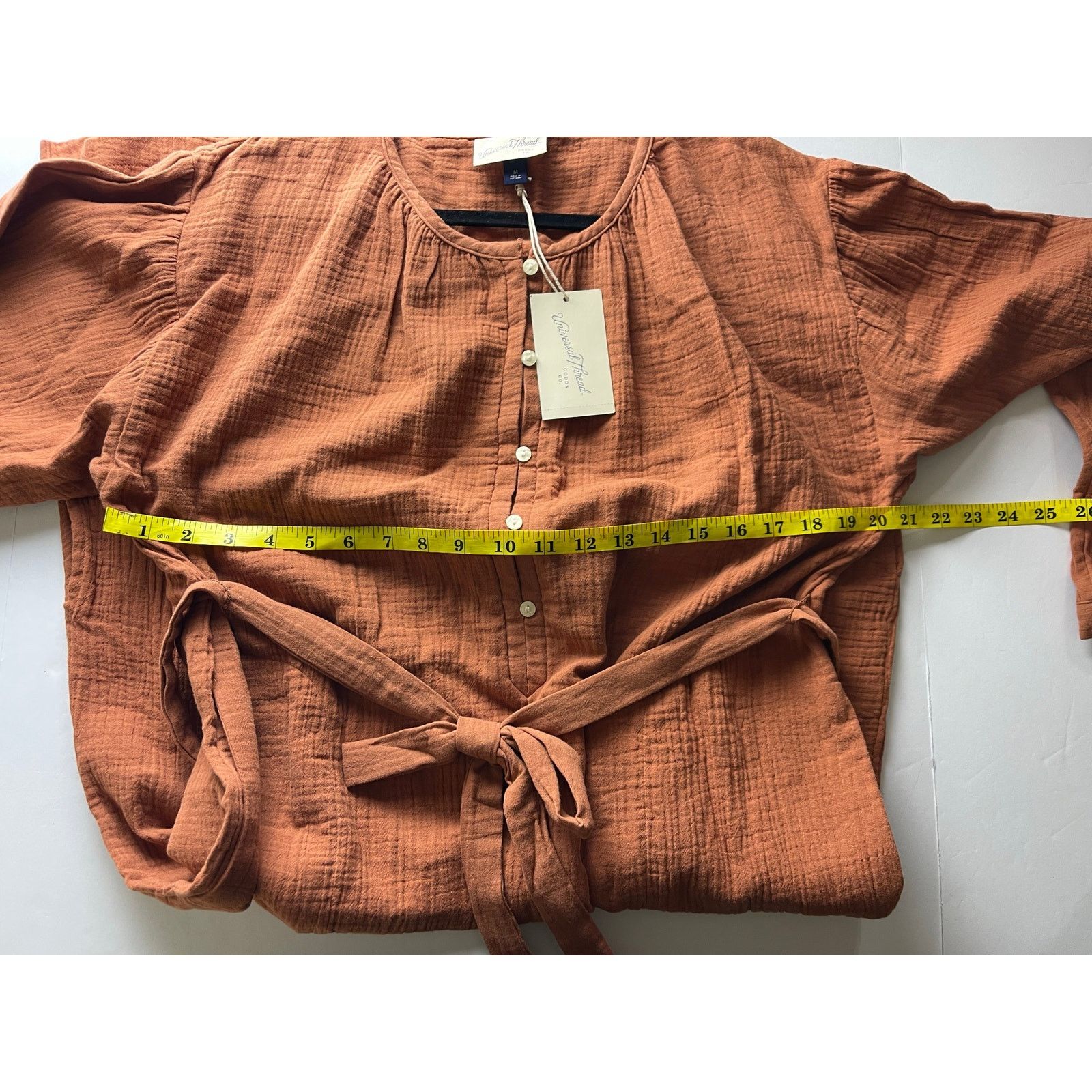 Other Women's Universal Thread Rust Balloon Sleeve Shirtdress - M Size M / US 6-8 / IT 42-44 - 8 Thumbnail