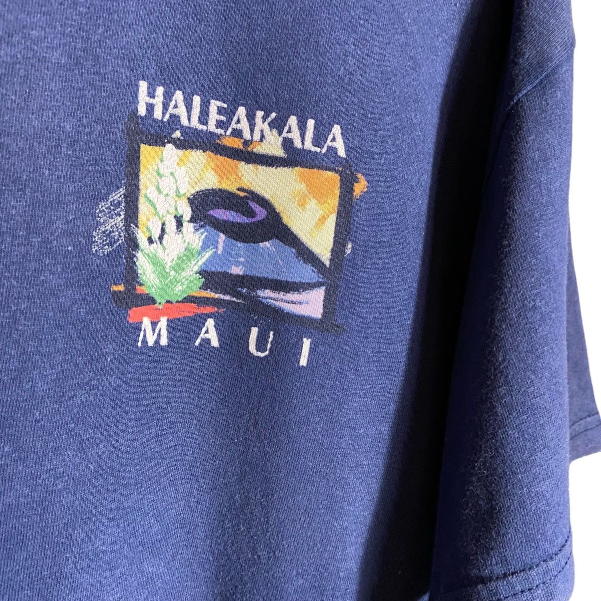Vintage Vintage 90s Haleakala Maui Graphic Tee Size US XL / EU 56 / 4 - 4 Thumbnail