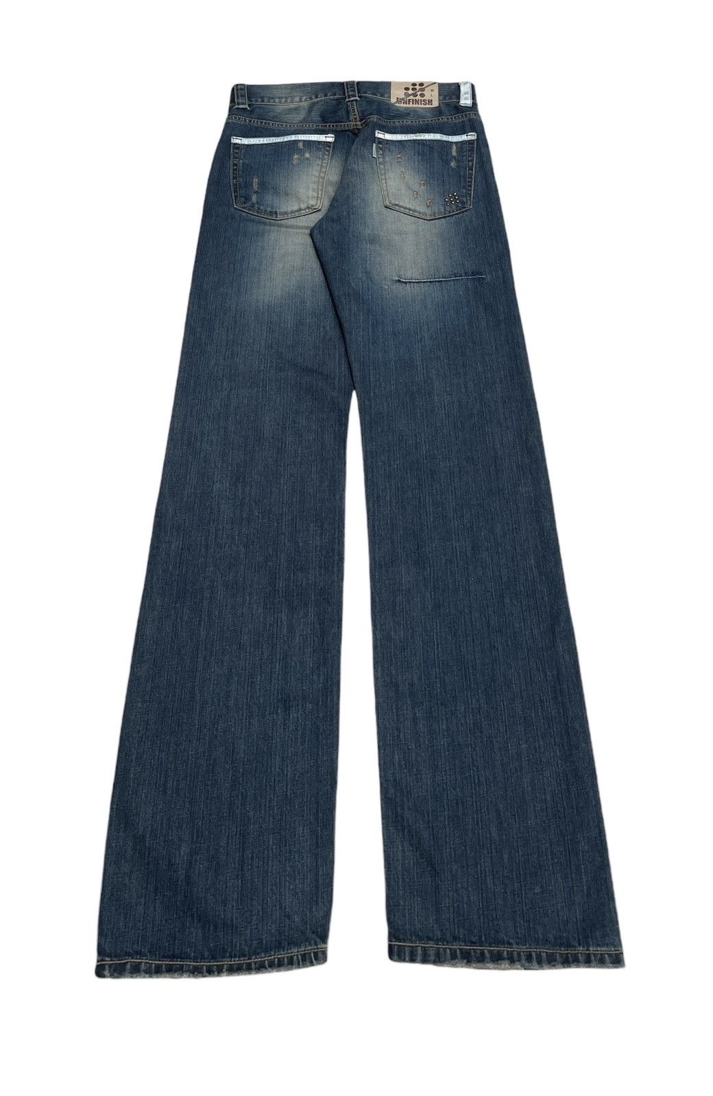 If Six Was Nine × Japanese Brand × Vintage Rare Design Vintage Japanese Brand Unfinished Jeans 2000s Size US 33 - 2 Thumbnail