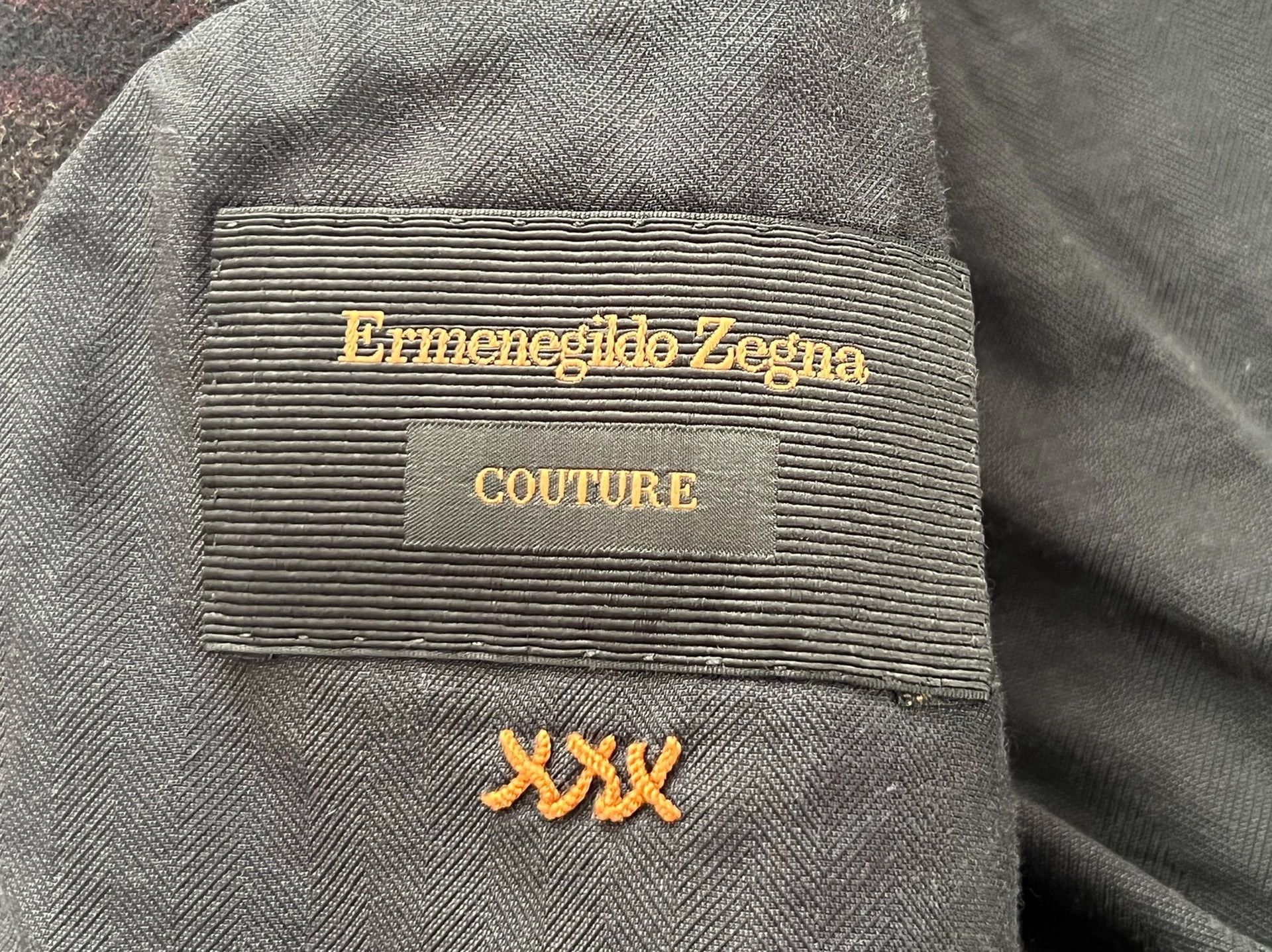 Ermenegildo Zegna EZ XXX Green Check Regular Fit Suit Men's 54 90% Wool Size 54R - 4 Thumbnail