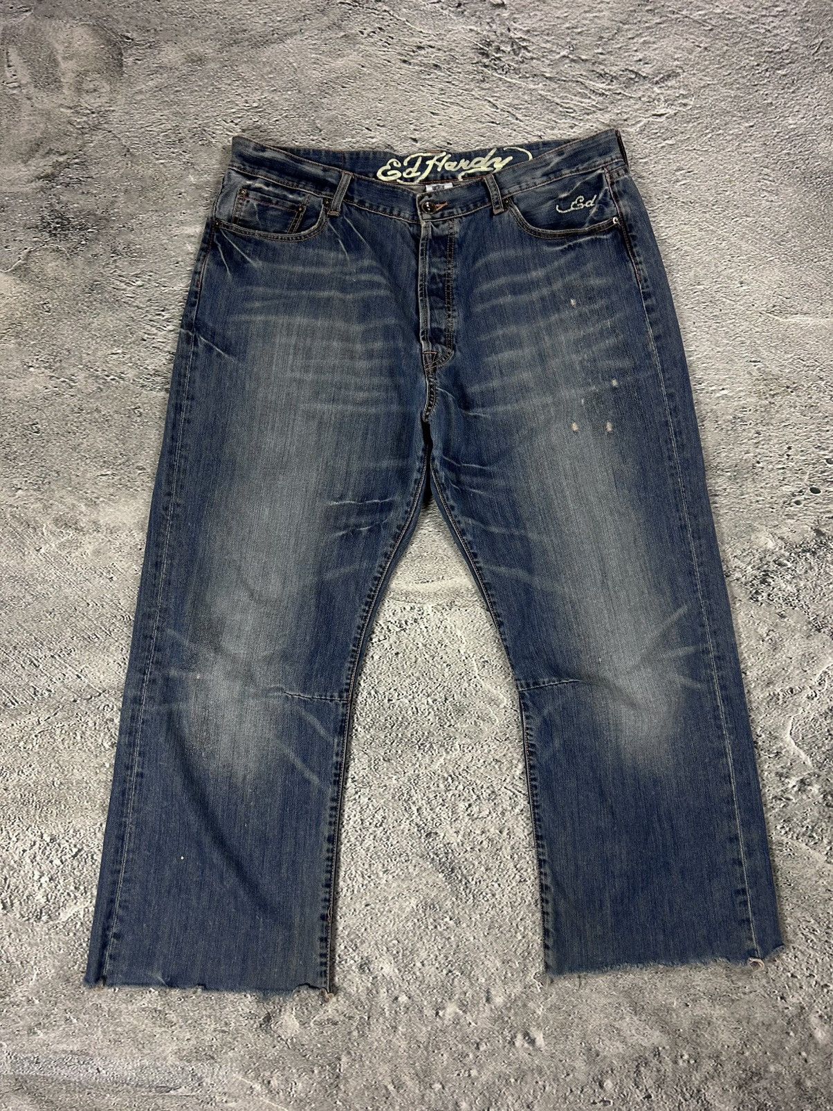 Ed Hardy Ed Hardy Christian Audigier vintage jeans big logo pants Size US 42 / EU 58 - 4 Thumbnail