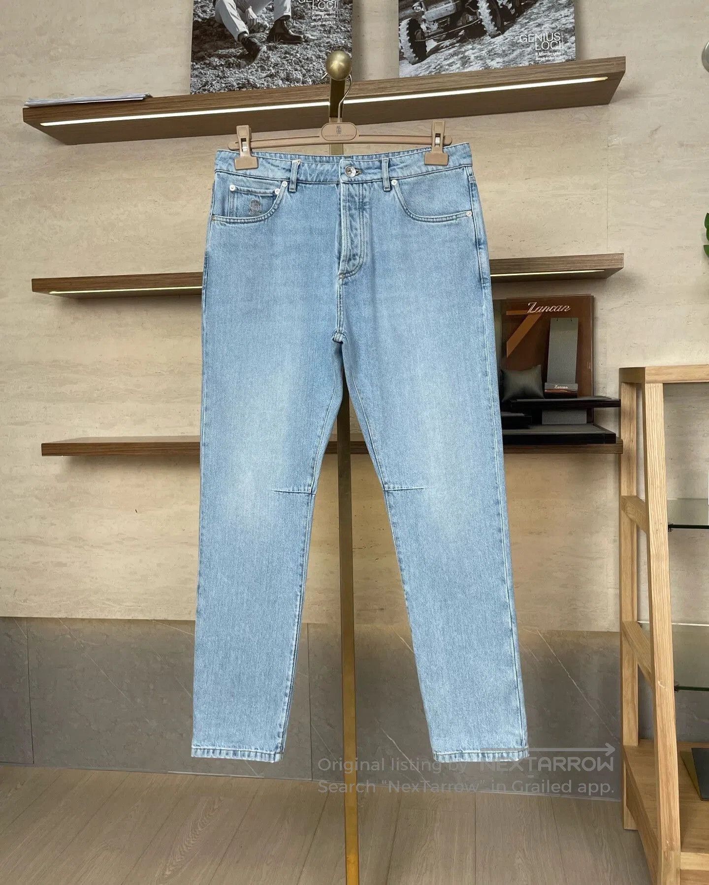 Brunello Cucinelli Brunello Cucinelli Light Blue Jeans. Size US 30 / EU 46 - 1 Thumbnail