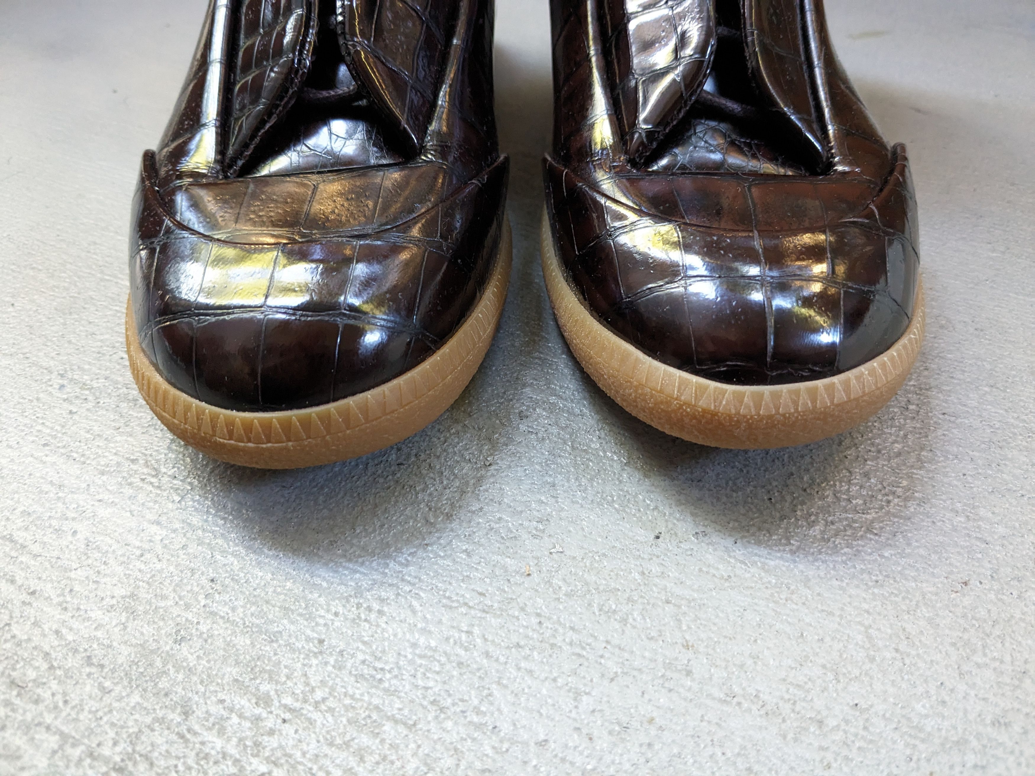 Maison Margiela Maison Margiela Future Brown Croc 9 42 Leather Hi Alligator Size US 9 / EU 42 - 2 Thumbnail