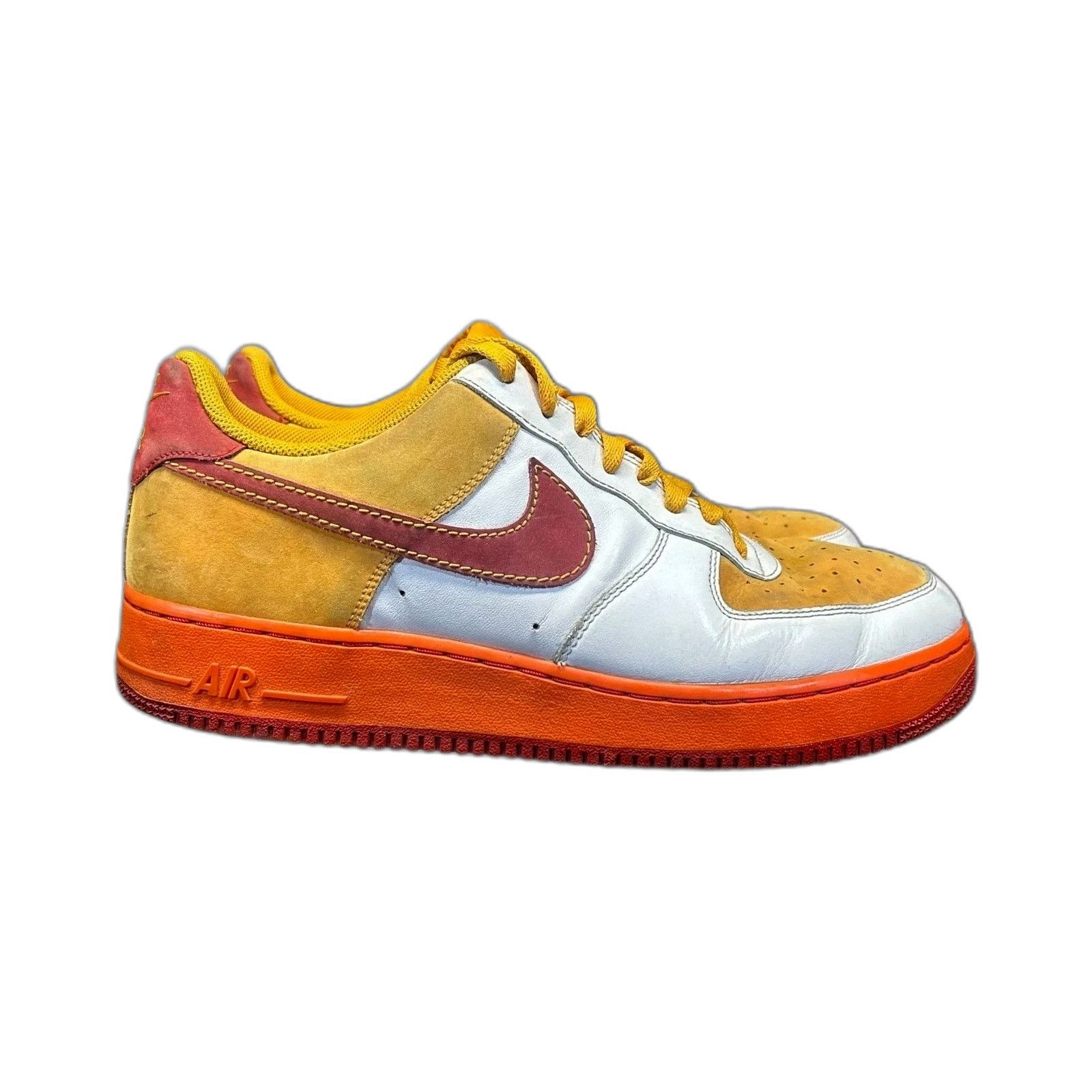 Nike NIKE Air Force 1 2007 315122-161 White Varsity Red Orange Me Size US 12 / EU 45 - 1 Thumbnail