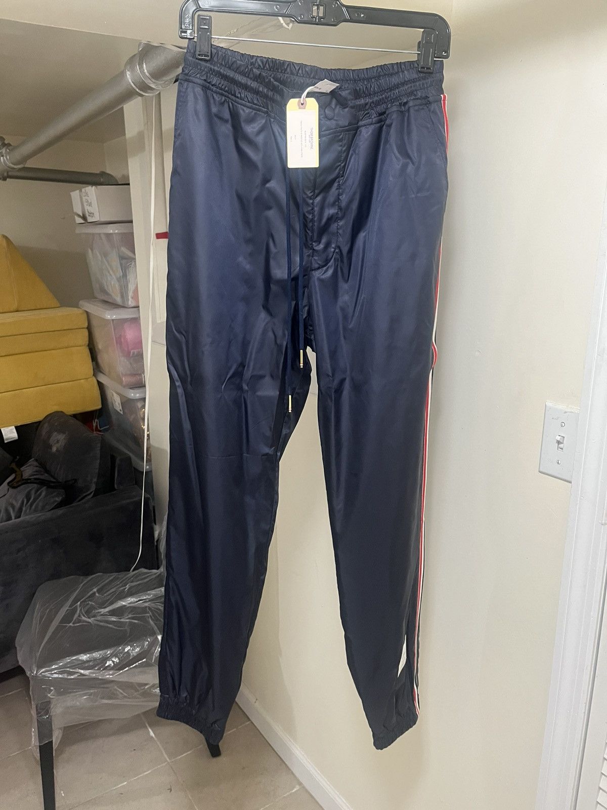 Thom Browne Thom Browne Track Pants In Ripstop With RWB Stripe Sz 2 Size US 32 / EU 48 - 1 Thumbnail