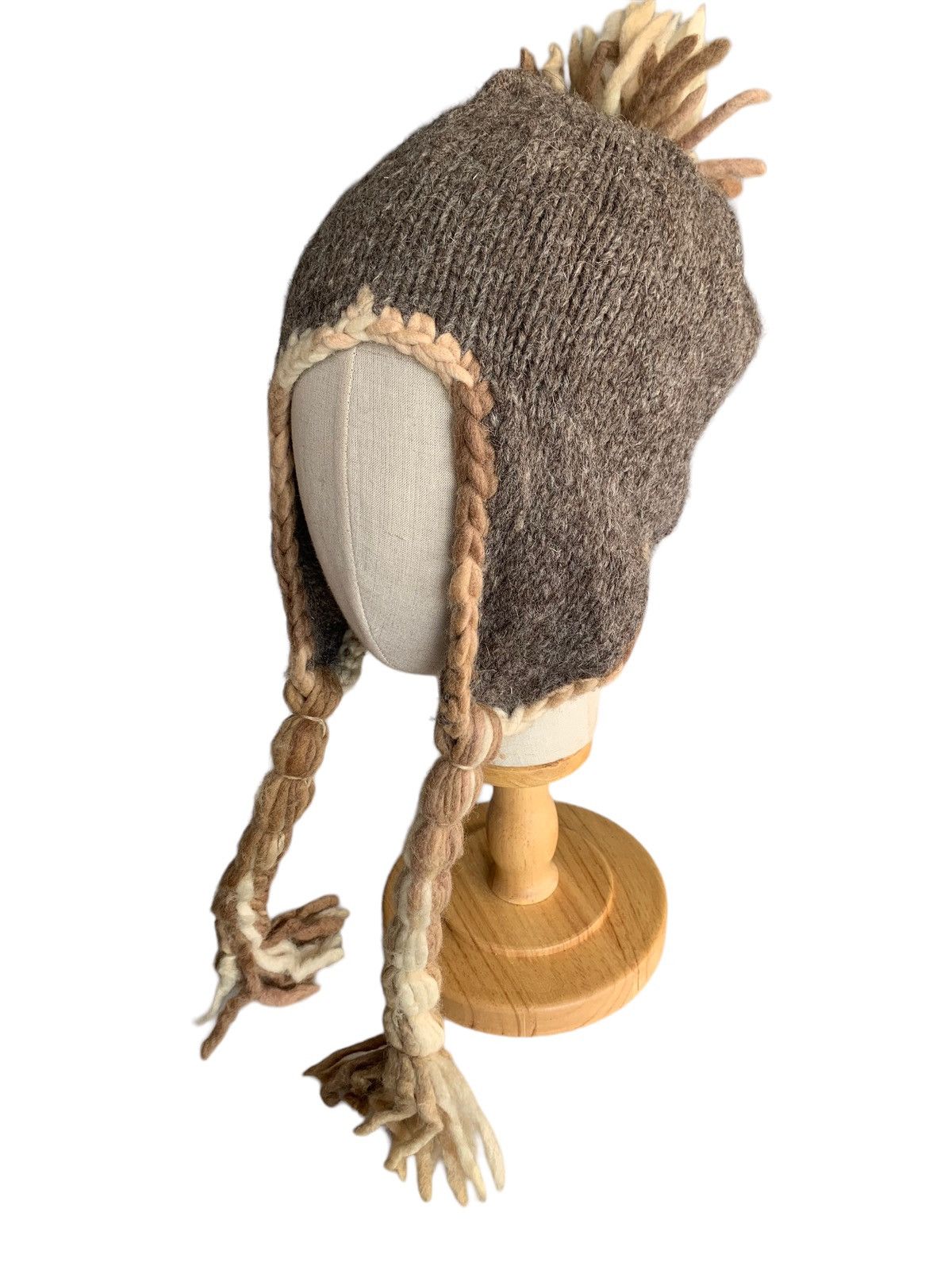 Japanese Brand × Kapital × Vintage Grace Knitted Earflap Wool Beanie Hats Size ONE SIZE - 2 Thumbnail