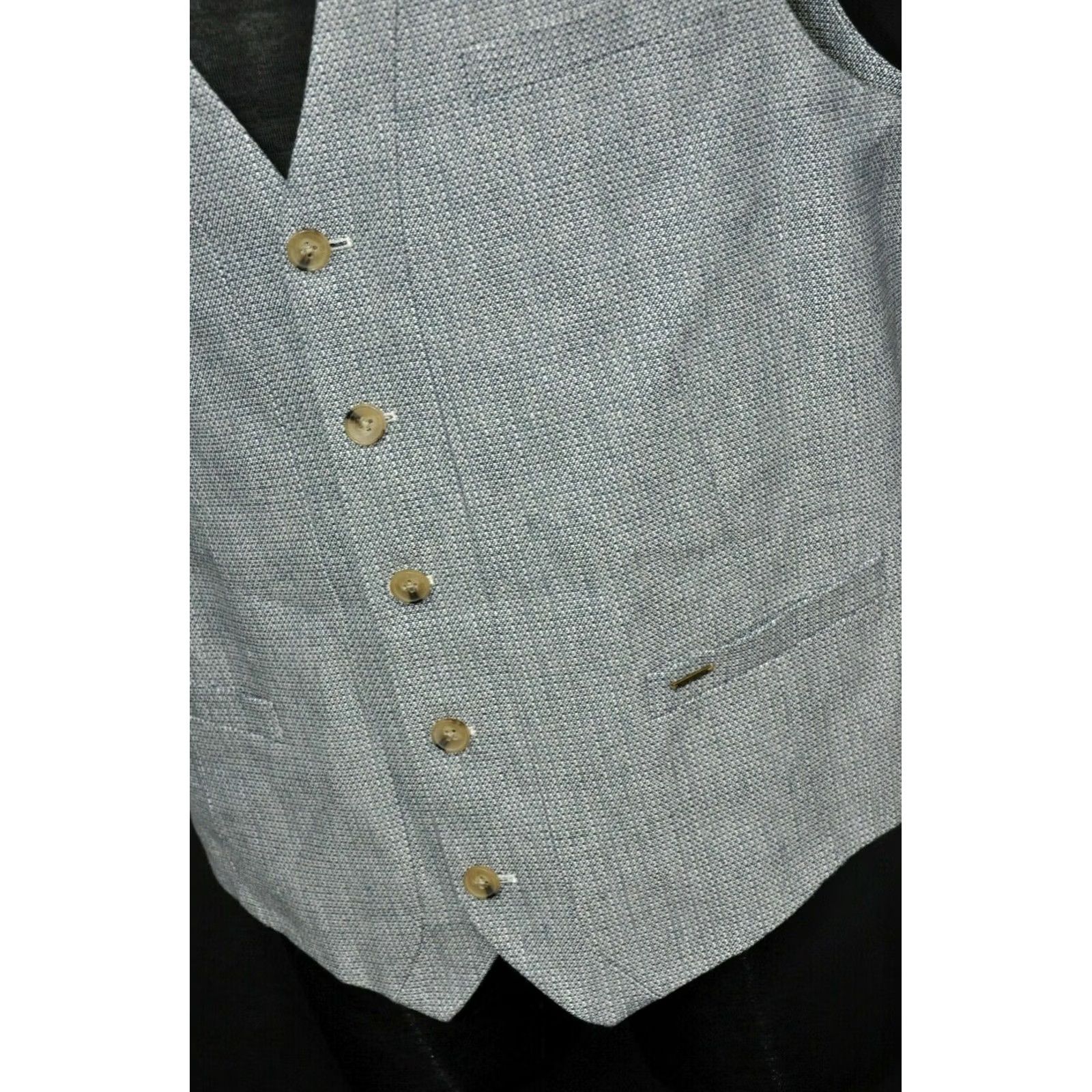Scotch & Soda Scotch & Soda Waistcoat Vest Men's Blue 2XL Button-Up V-Neck Casual Shirt Accessories 2XL Mens Blue Vintage: No Size US XXL / EU 58 / 5 - 5 Thumbnail