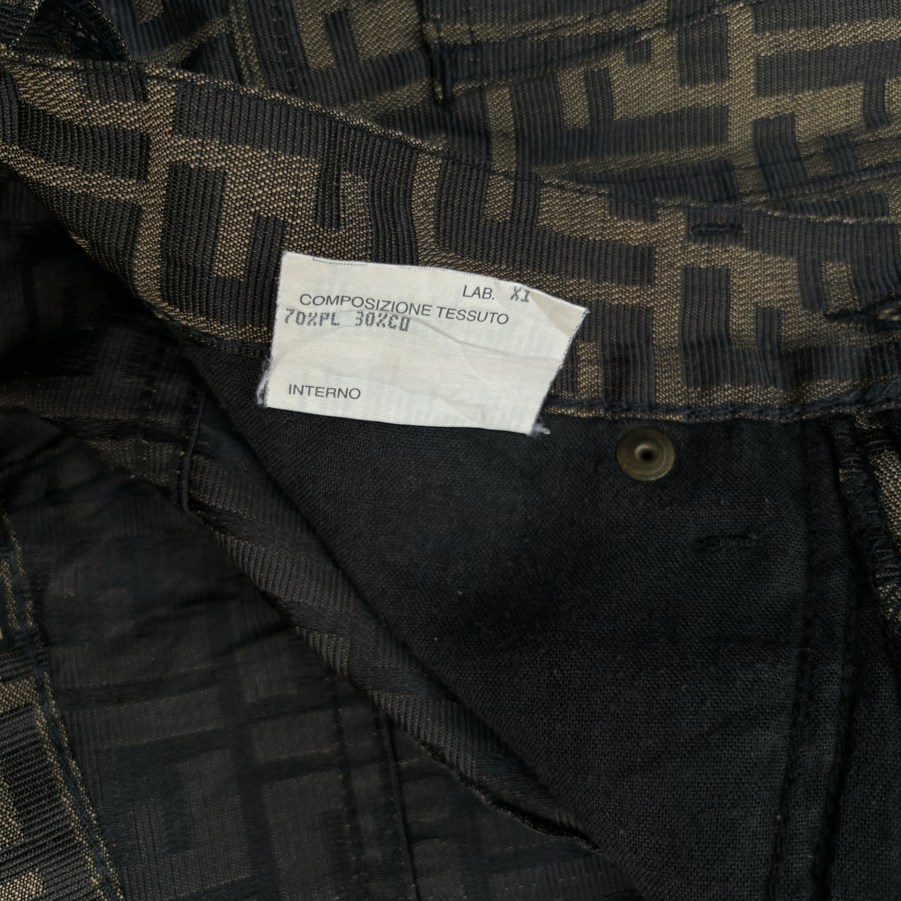 Fendi Vintage Fendi Zucca Jeans Size 28" / US 6 / IT 42 - 12 Thumbnail