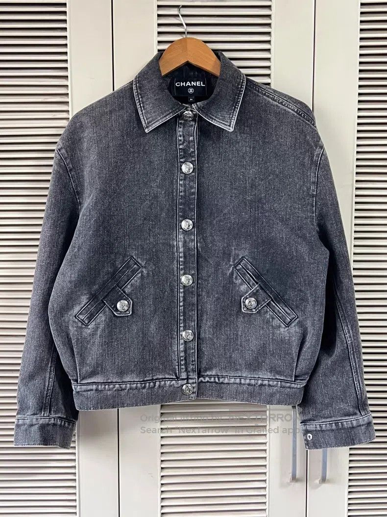 Chanel Chanel Classic logo embroidered denim jacket Size XS / US 0-2 / IT 36-38 - 2 Thumbnail