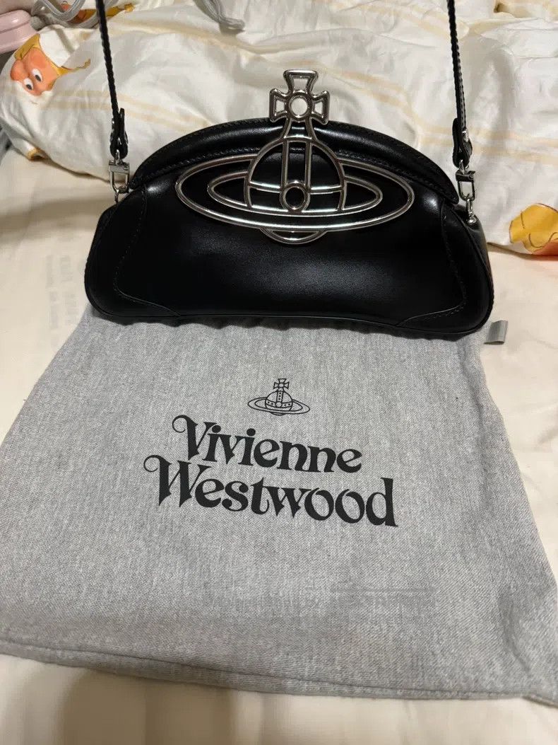 Vivienne Westwood Vivienne Westwood size os Saturn Underarm Bag, Black Classi Size ONE SIZE - 2 Thumbnail