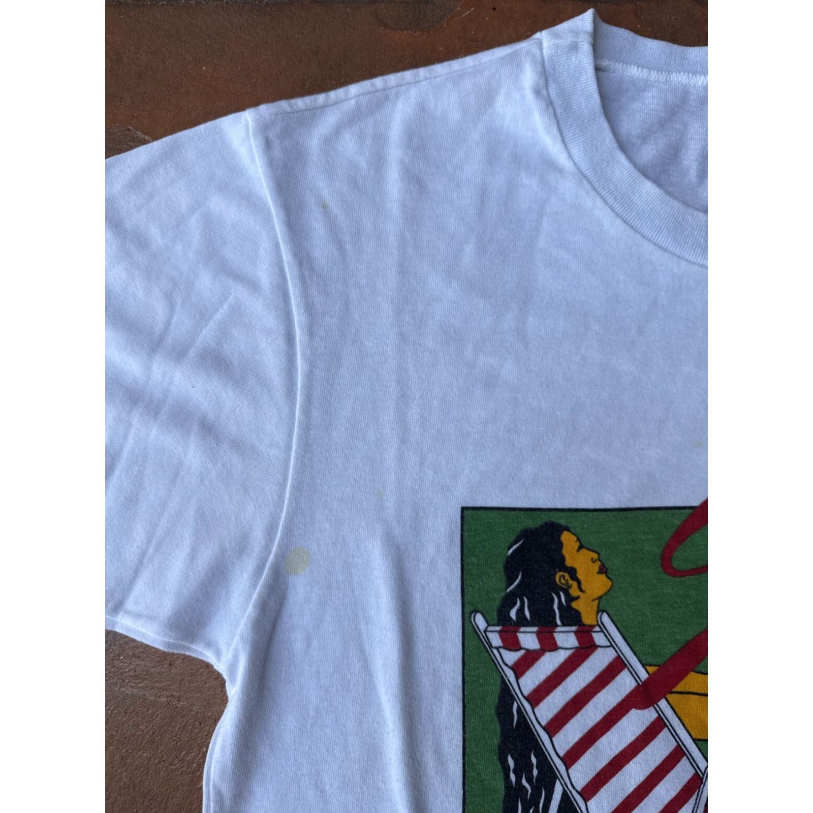 Vintage VINTAGE Sunsplash Reggae Festival Jamaica T Shirt Medium White Cotton Crew Neck Short Sleeve Men Size US M / EU 48-50 / 2 - 4 Thumbnail