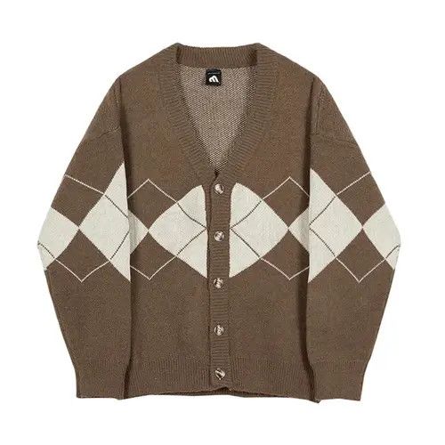 Other Argyle Knit Cardigan Sweater Pullover Size US M / EU 48-50 / 2 - 1 Thumbnail