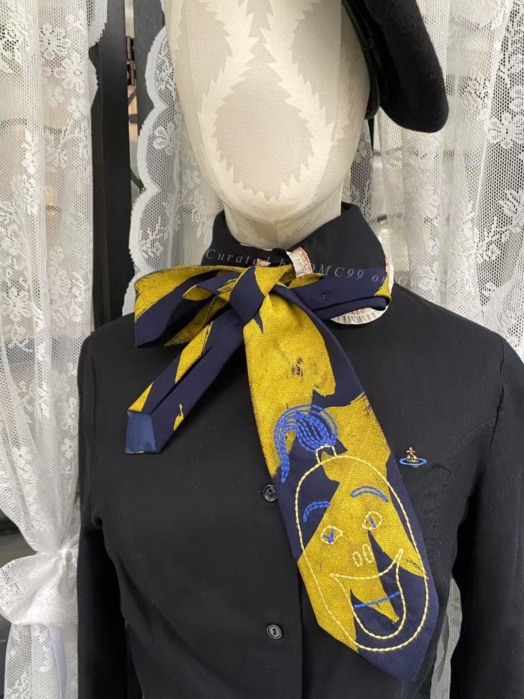 Vivienne Westwood Vivienne Westwood 2017AW Clown Embroidery Tie Size ONE SIZE - 1 Thumbnail