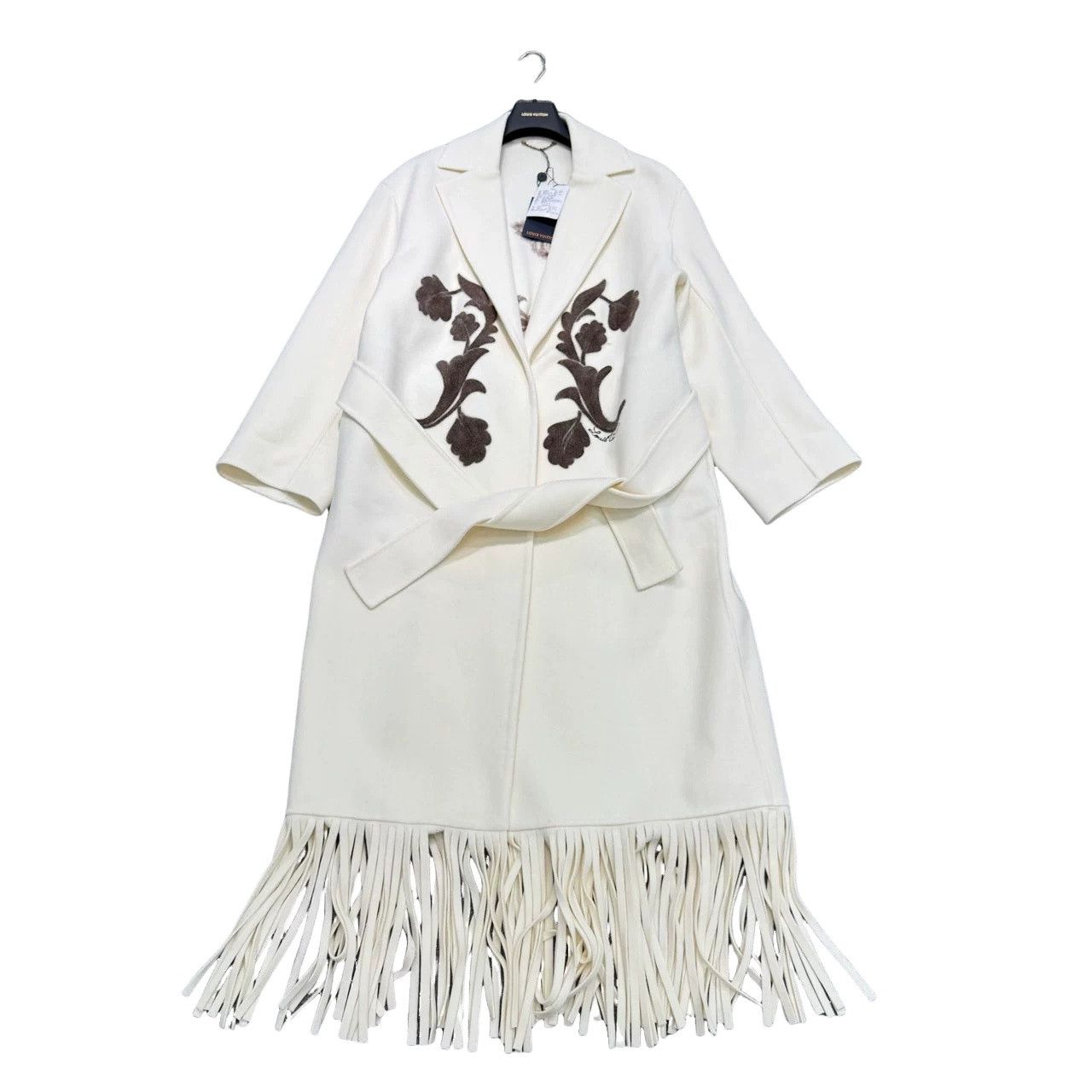 Louis Vuitton Louis Vuitton Fringe Wool Coat Size S Size US S / EU 44-46 / 1 - 1 Thumbnail