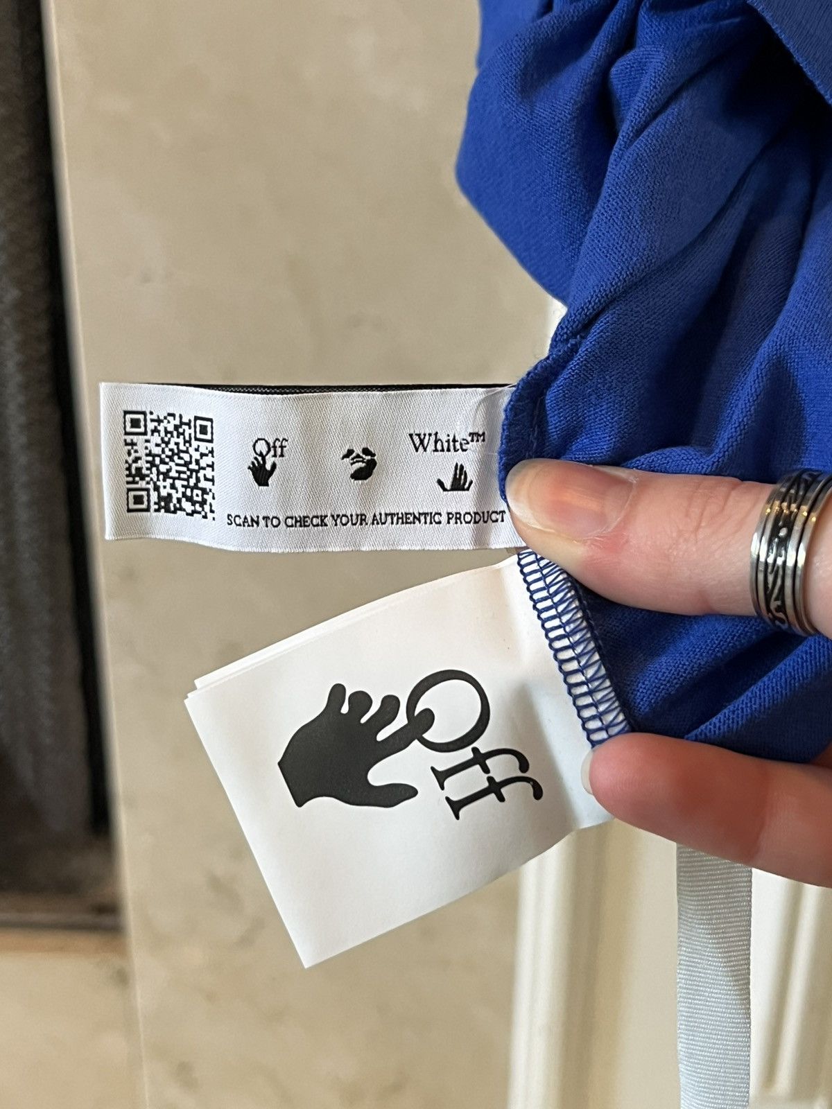 Off-White Blue Off-White t-shirt, never worn w tags Size US M / EU 48-50 / 2 - 6 Thumbnail