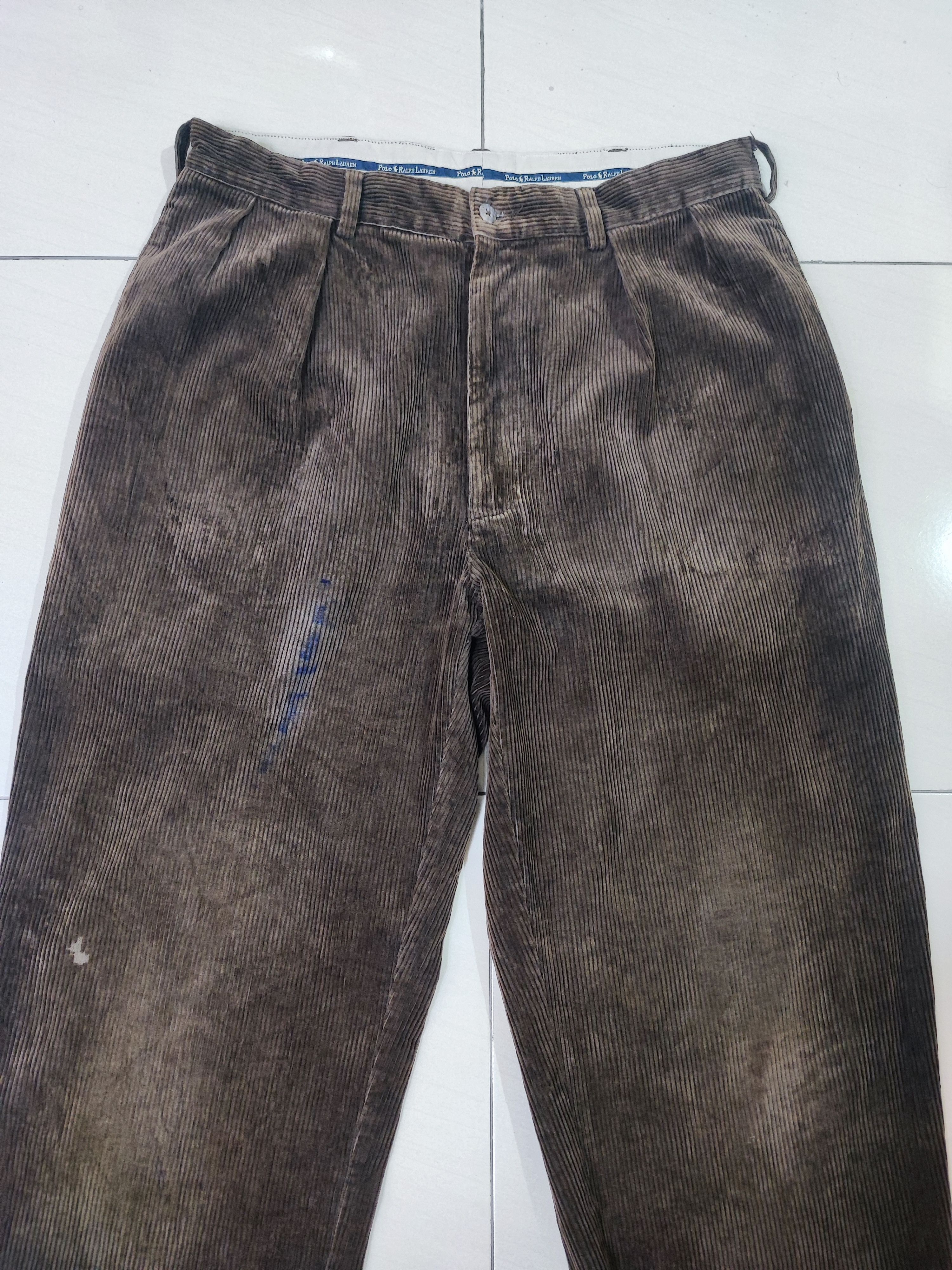 Polo Ralph Lauren Vintage 90's Polo. Ralph Lauren corduroy Loose/Baggy Pants Size US 36 / EU 52 - 2 Thumbnail